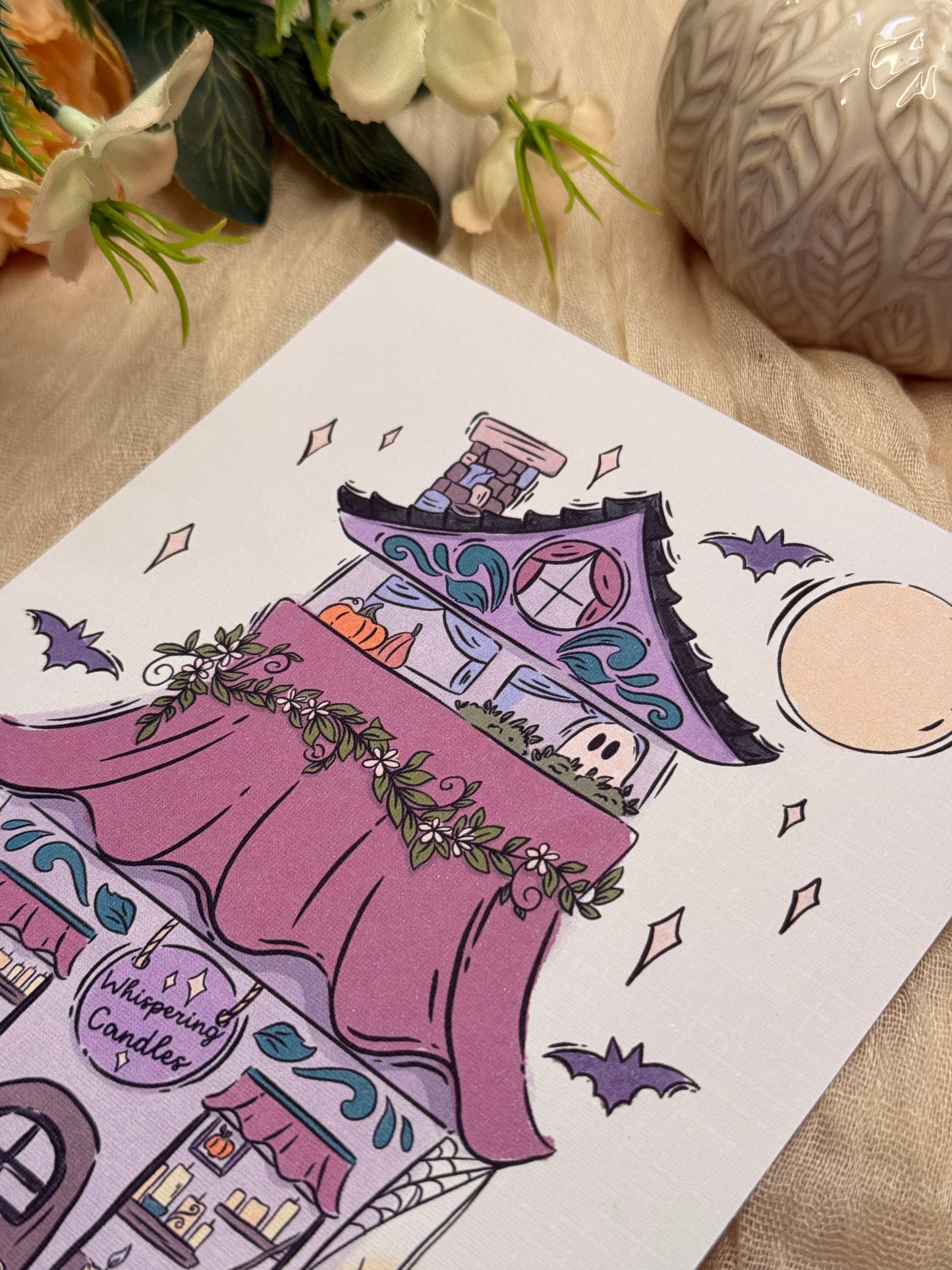 Whispering Candles Shop Print