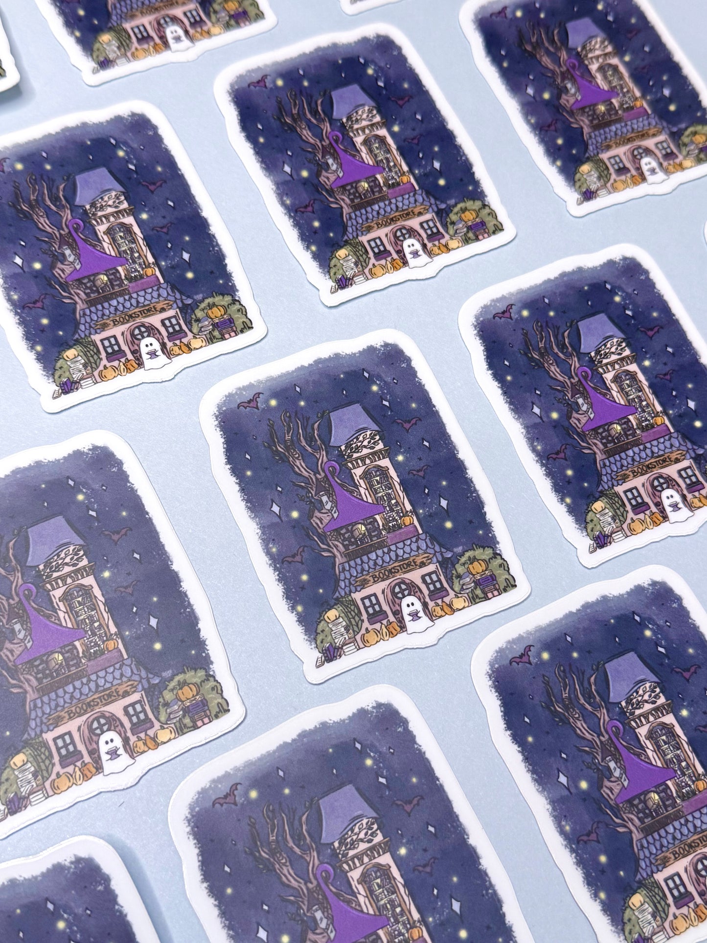 Spooky Bookstore Sticker