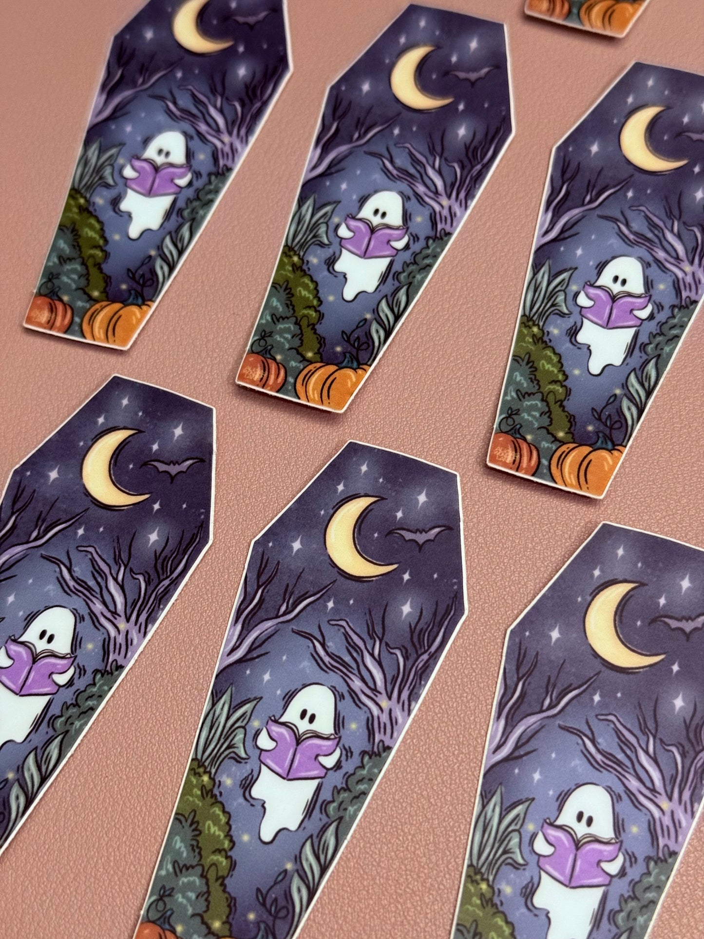 Midnight Reading Stroll Sticker