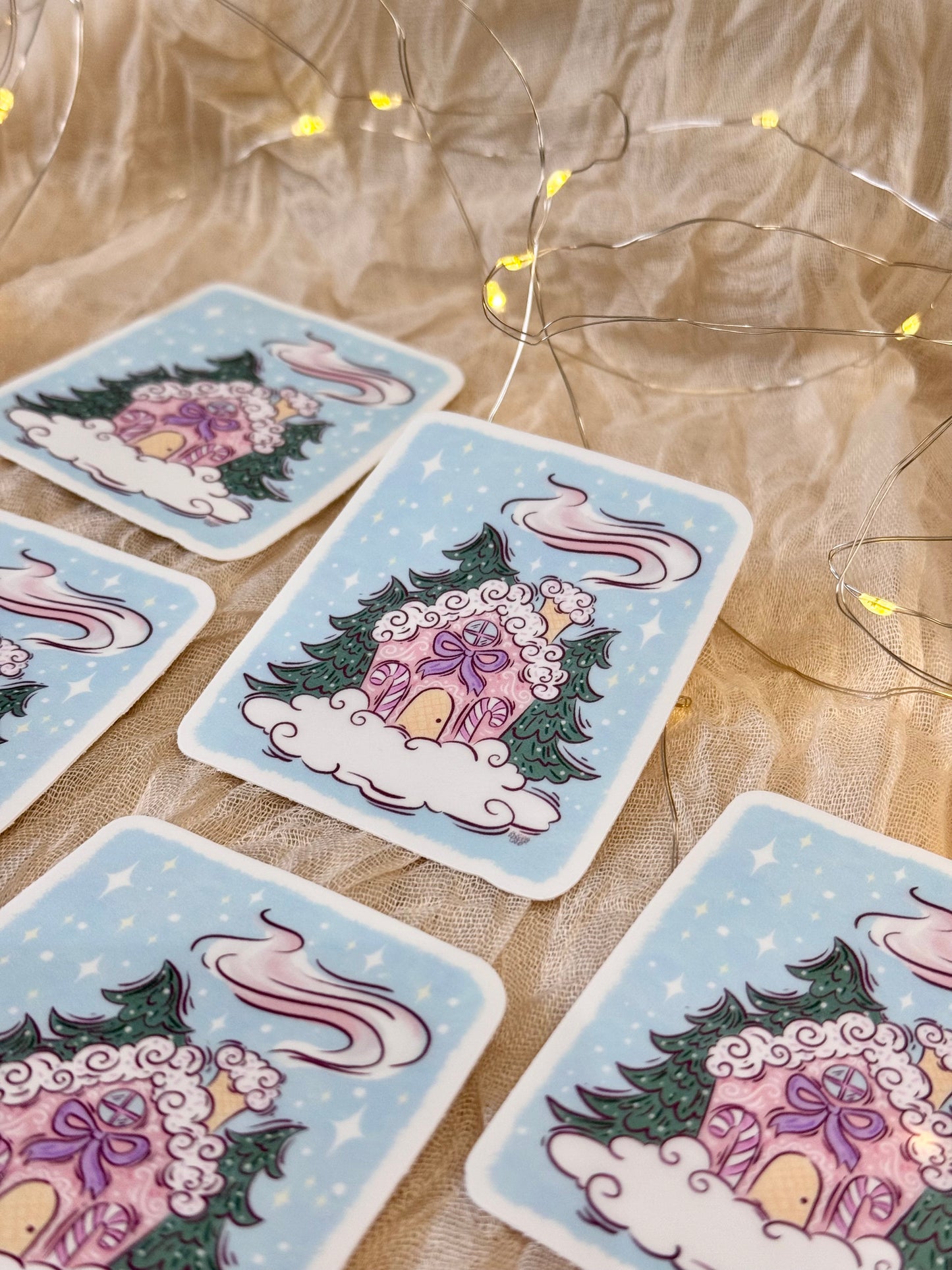 Winter House Sticker