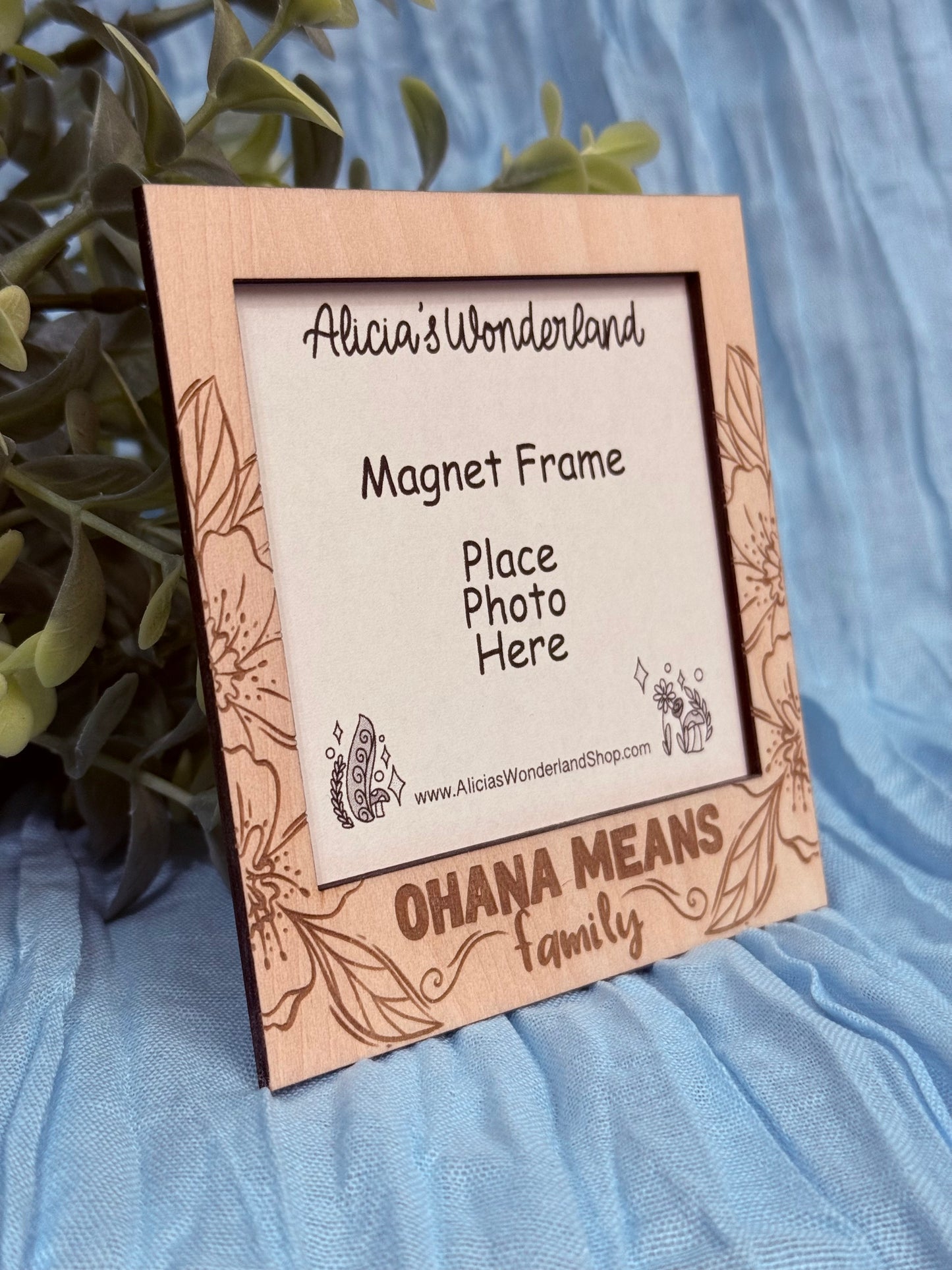 Ohana Magnet Wood Frame