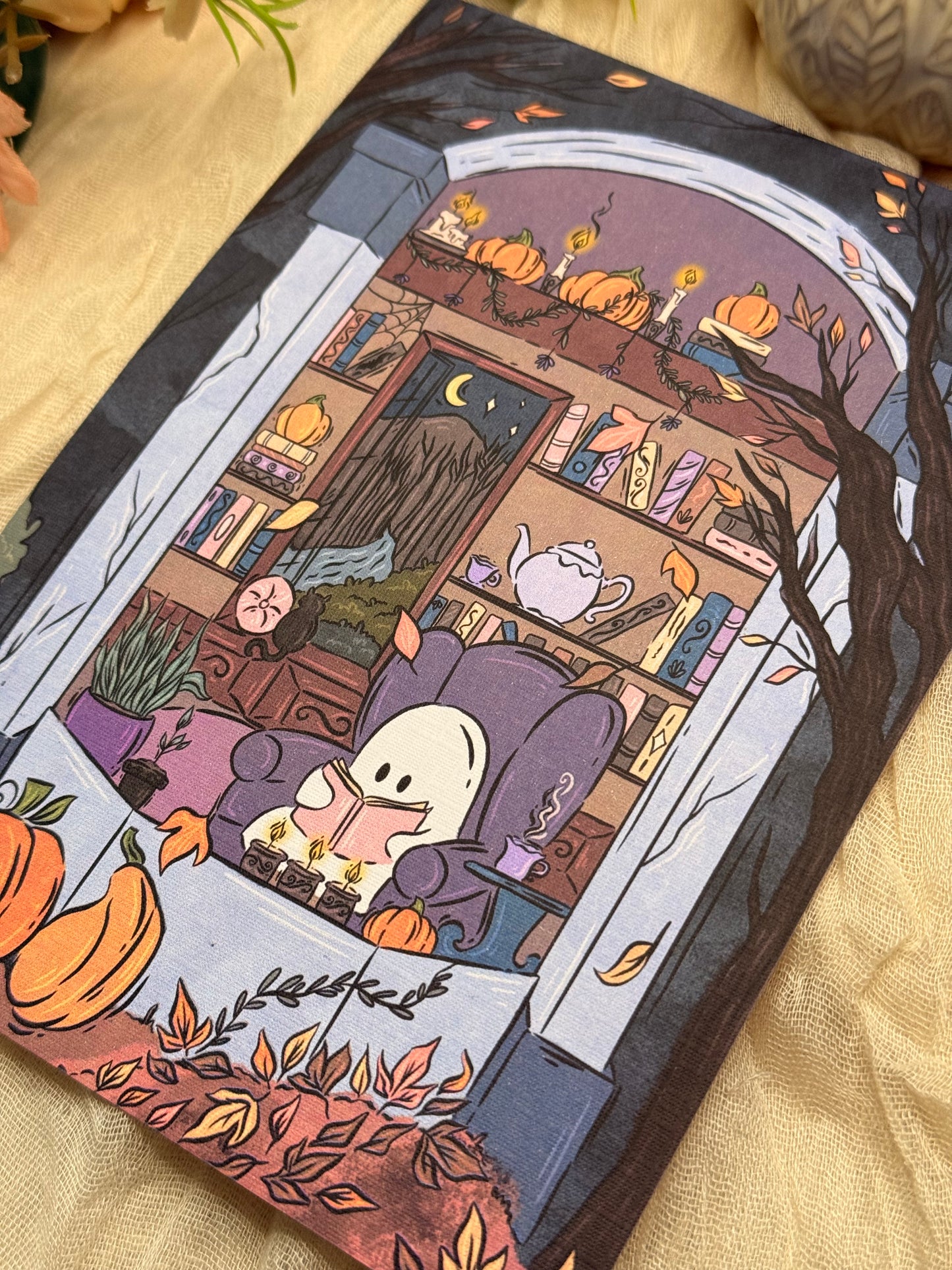 Ghost and his Reading Corner Print