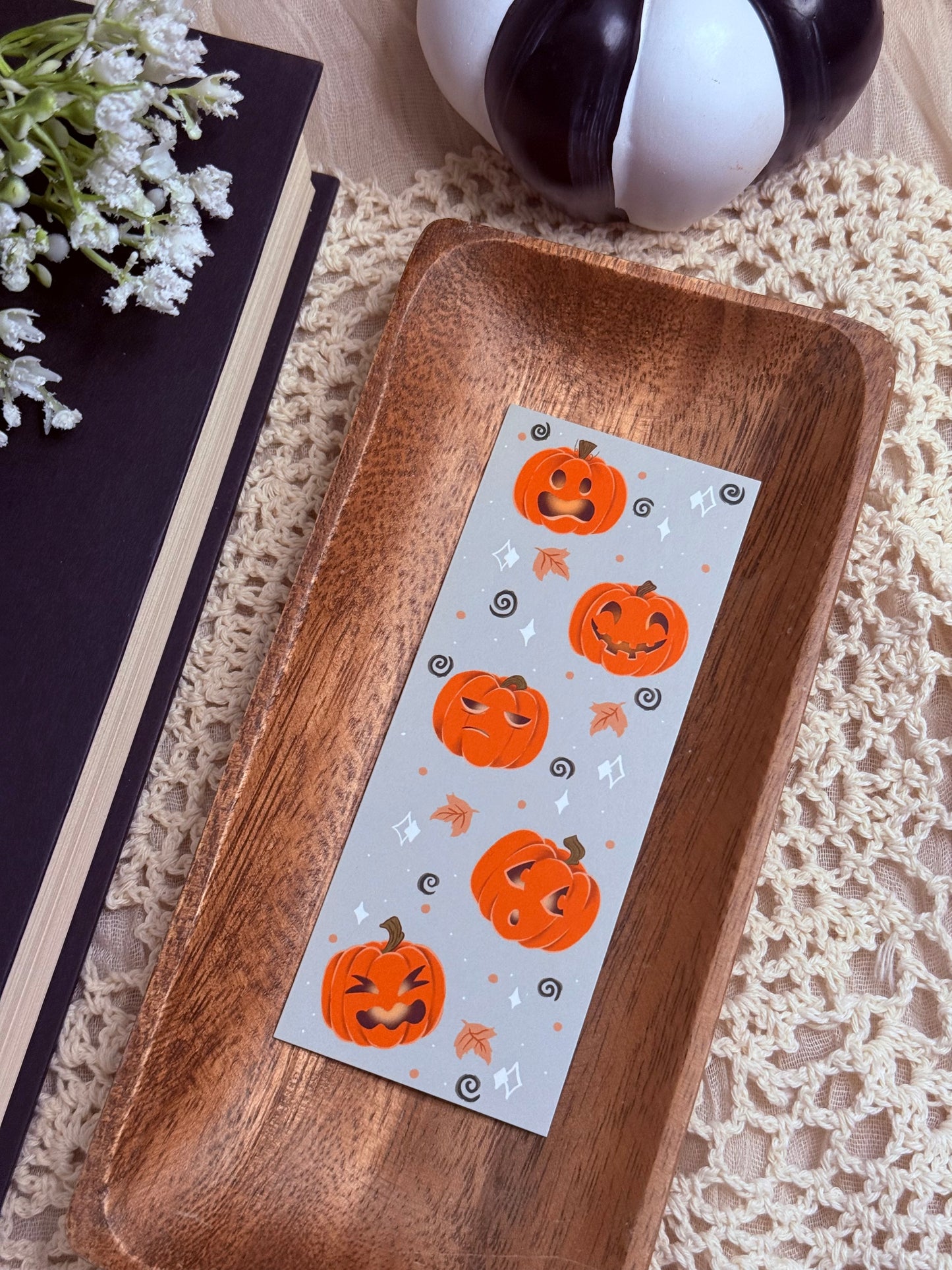 Pumpkin Expressions Bookmark