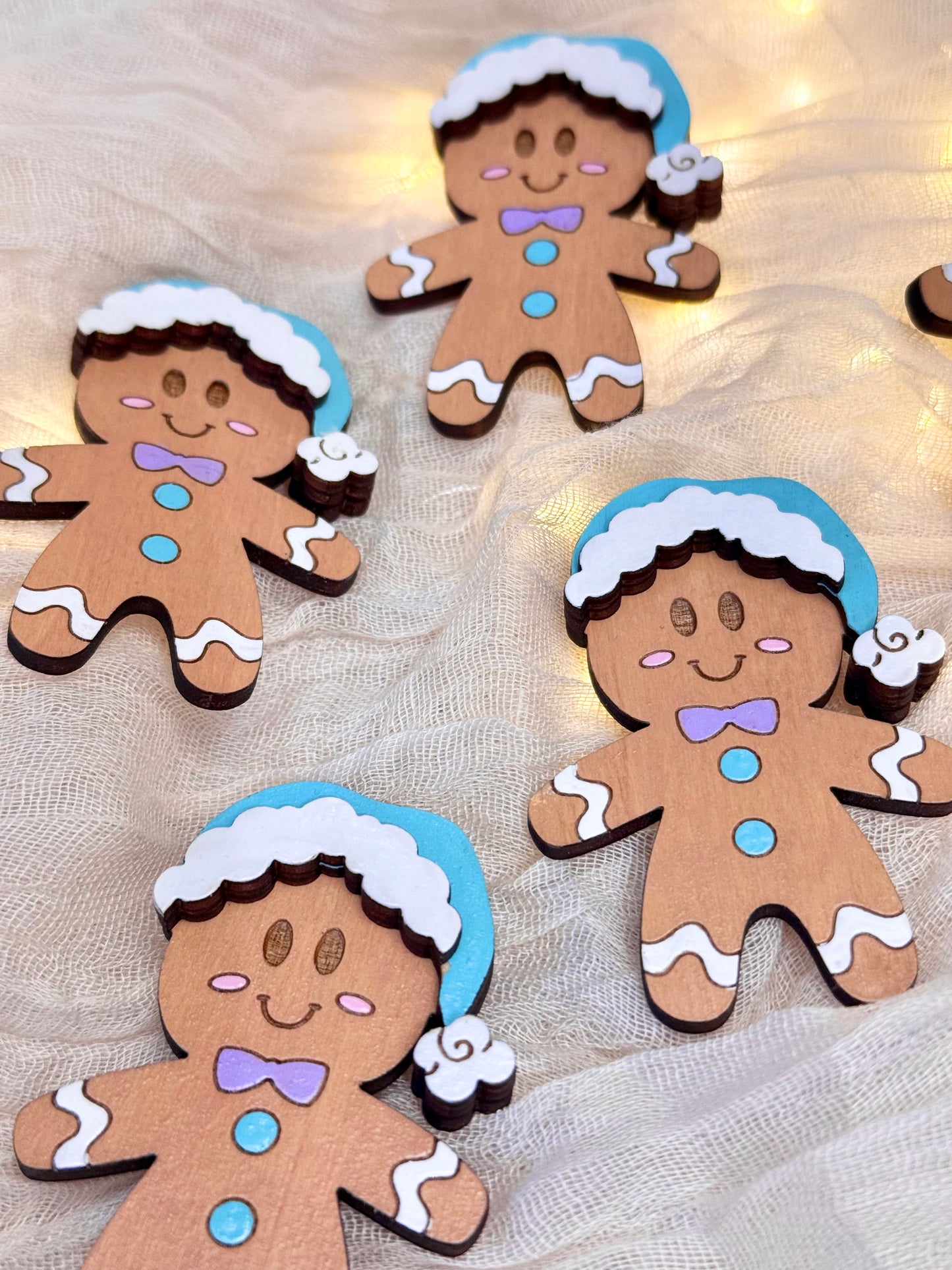 Gingerbread Wood Pin
