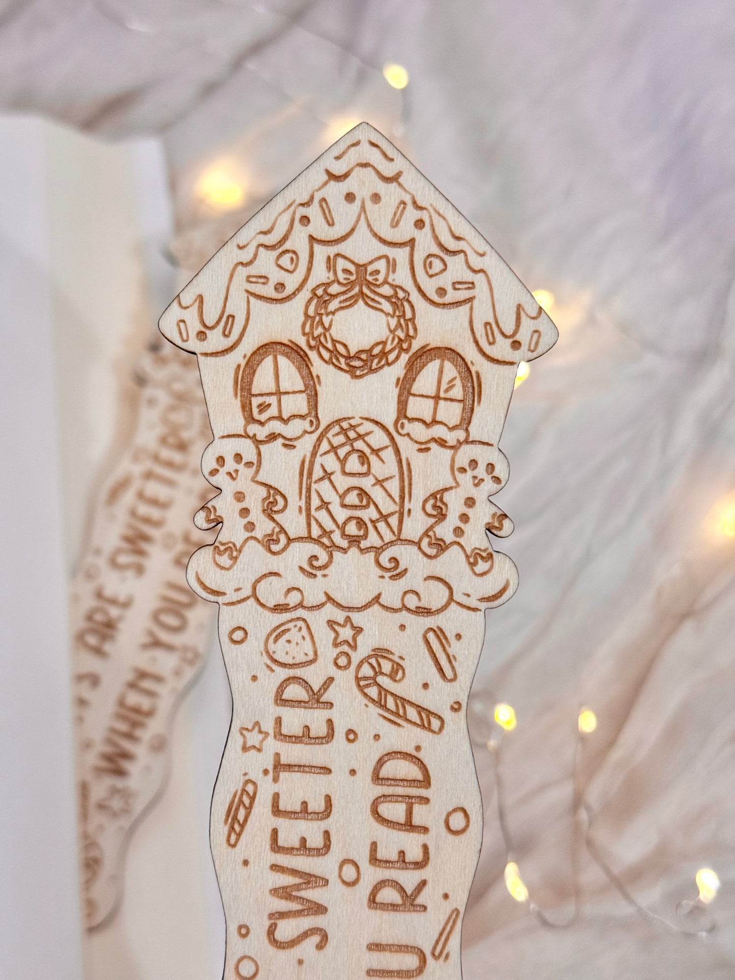 Jolly Night Reads Wood Bookmark
