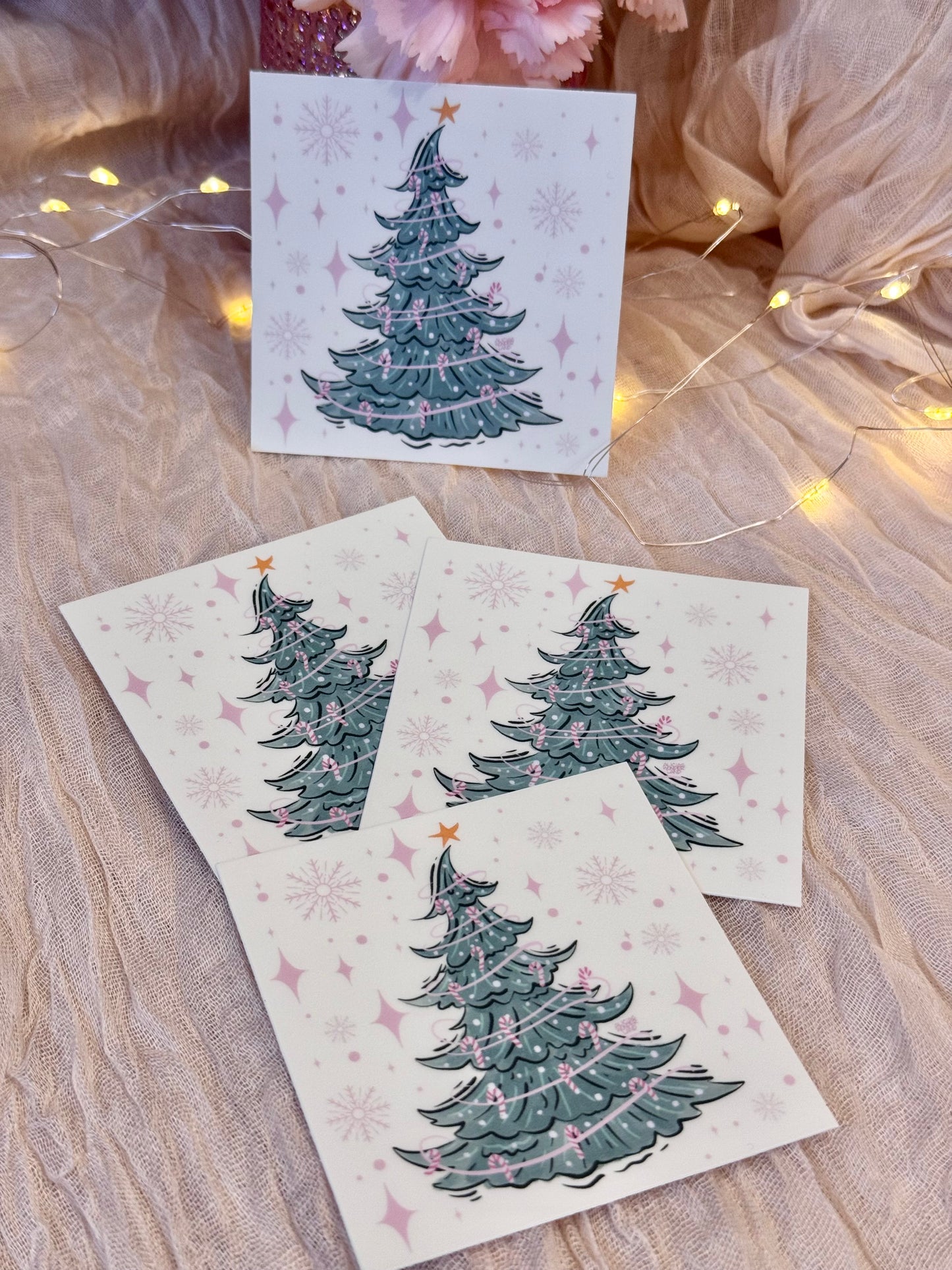 Whimsical Xmas Tree Sticker