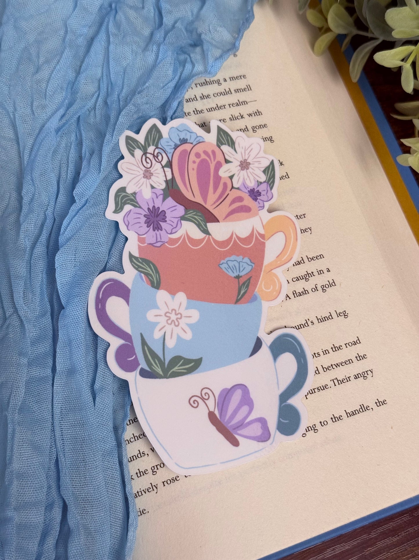 Garden Butterfly Teacup Bookmark | Teacup Buddies