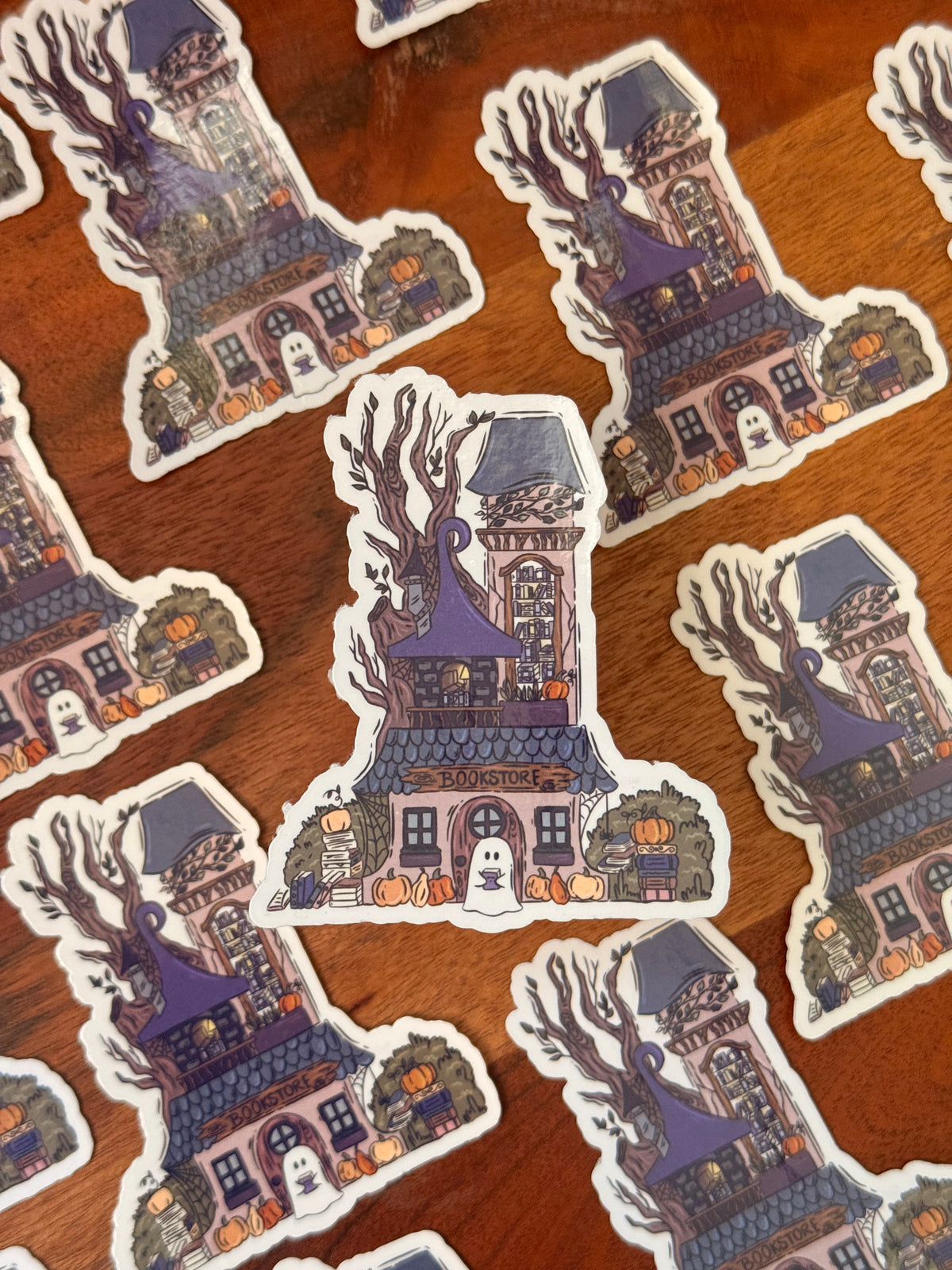 Spooky Bookstore Sticker