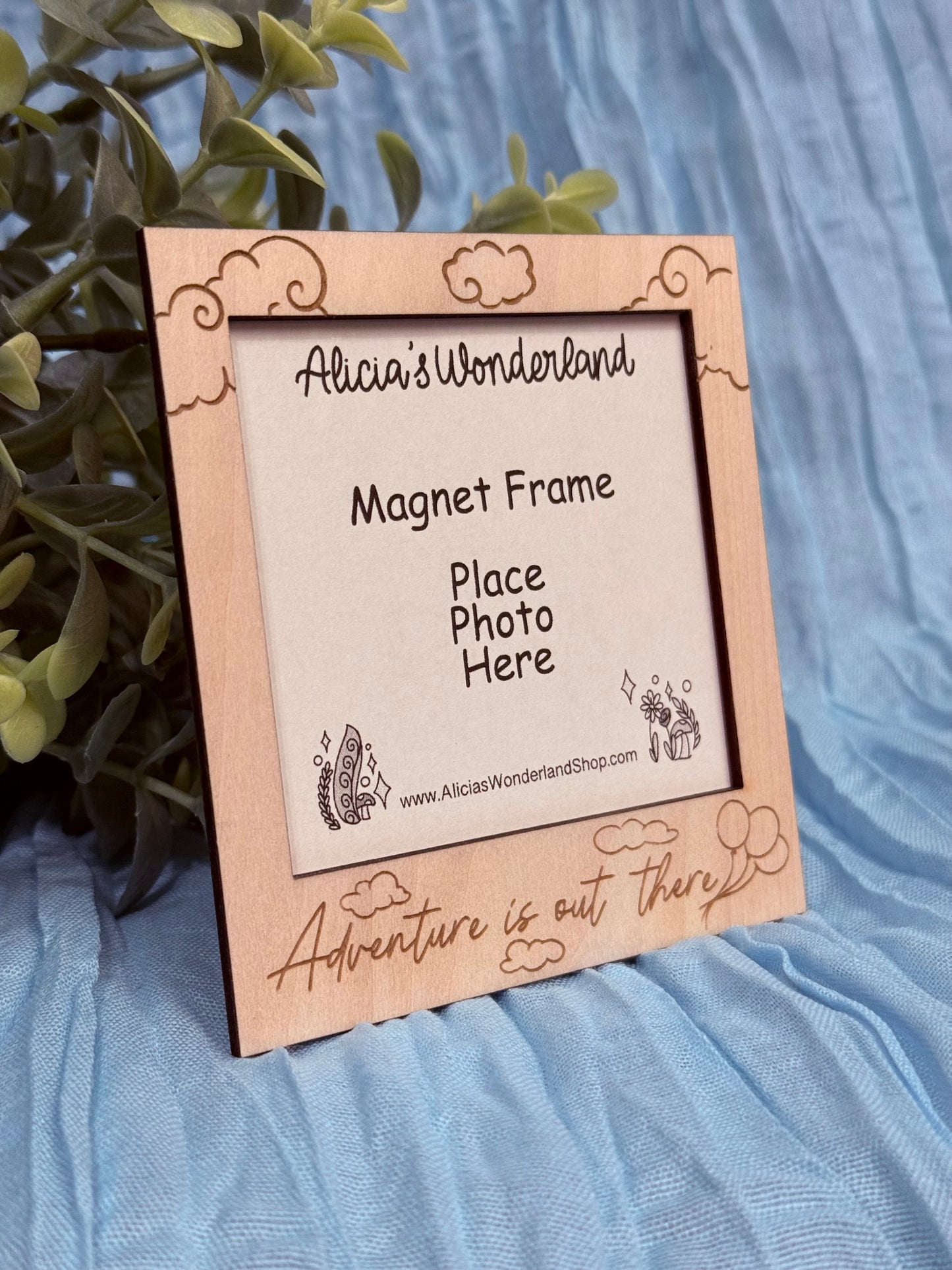 Adventure Magnet Wood Frame