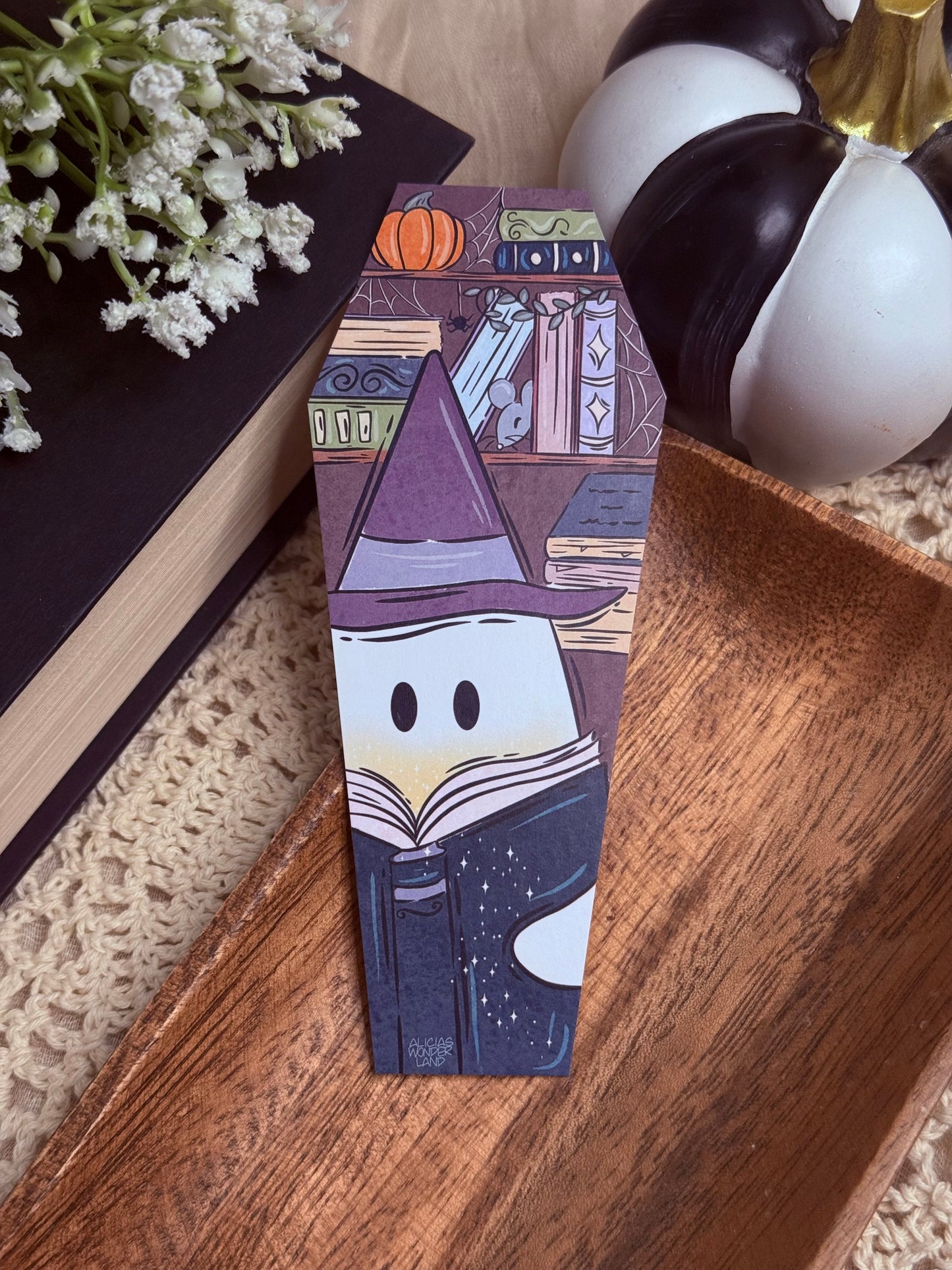 Witchy Ghost Reads Bookmark