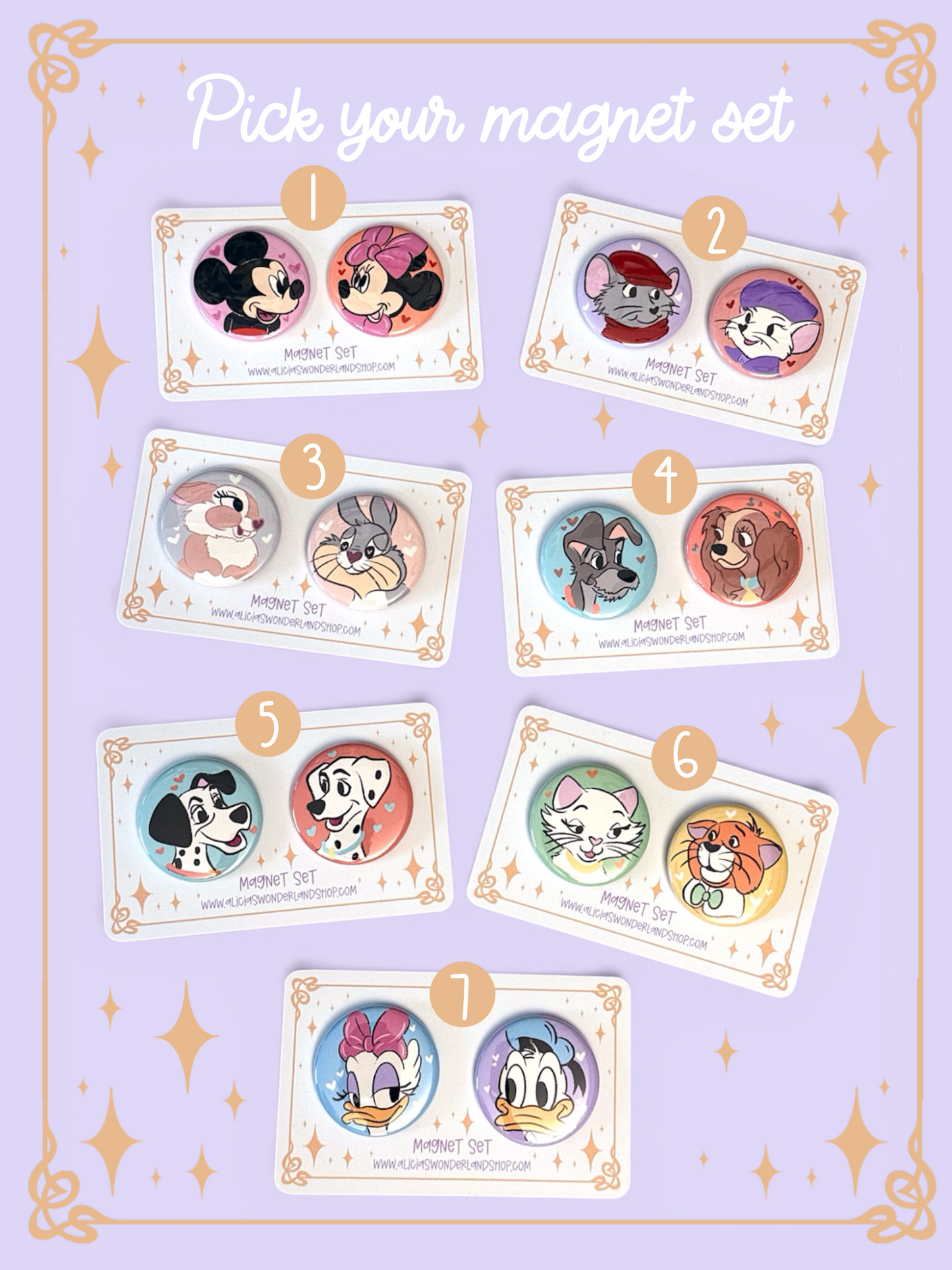 Button Set - Magnet or Pin