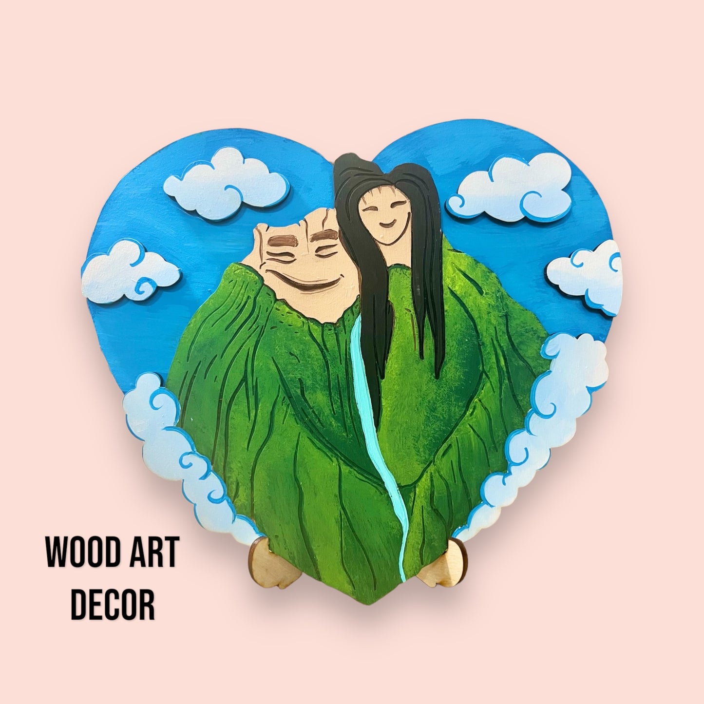 Lava Love Wood Art Decor