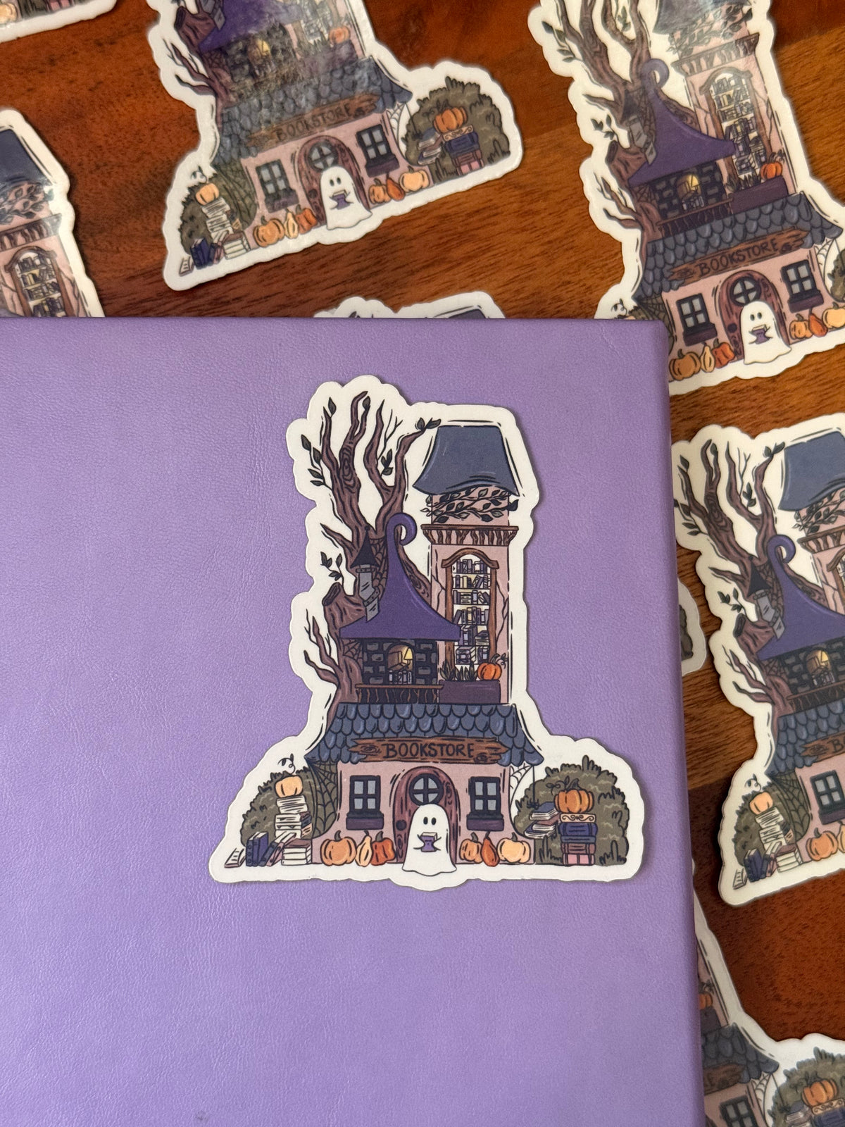 Spooky Bookstore Sticker