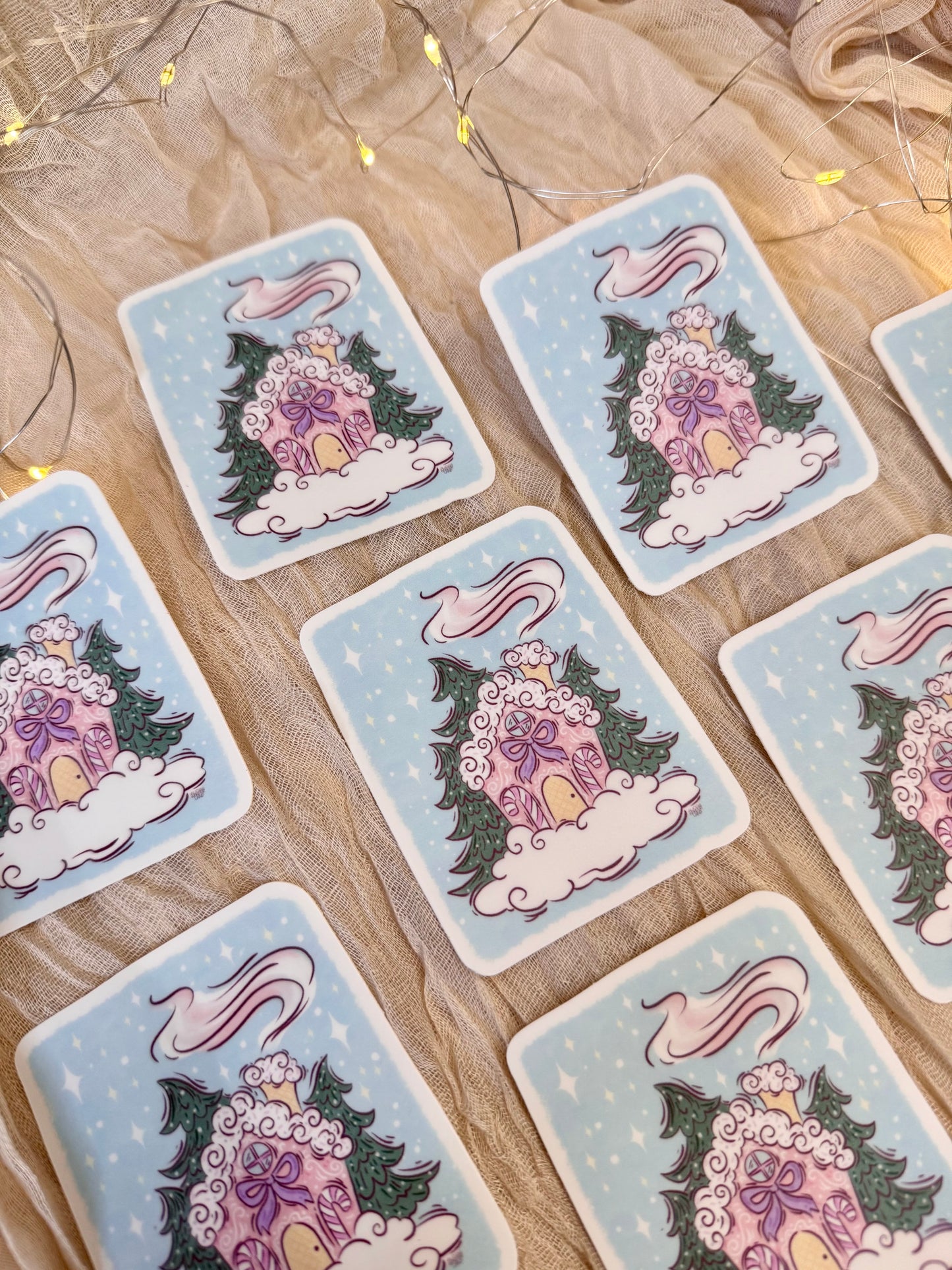 Winter House Sticker