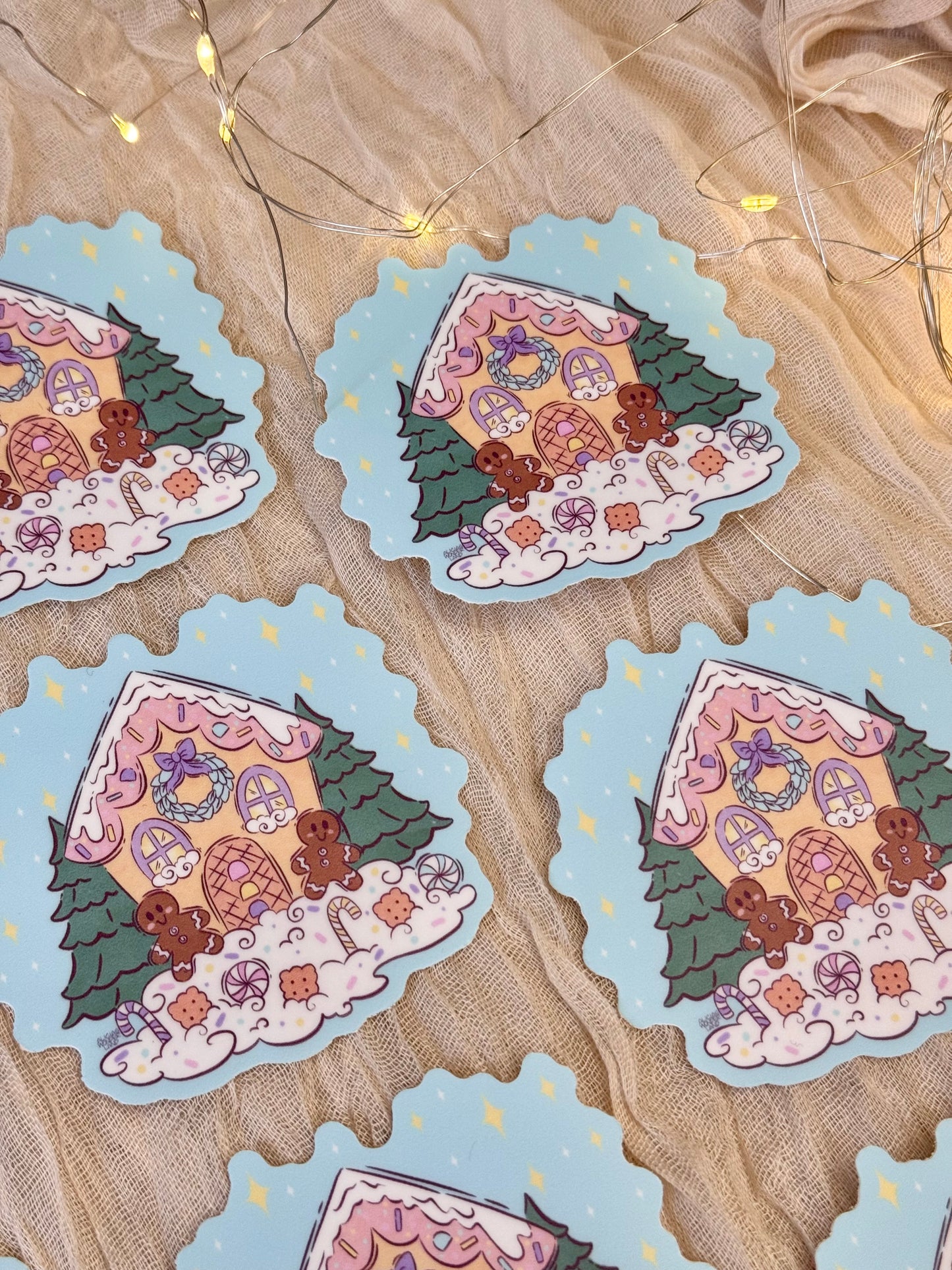 Gingerbread House Sticker