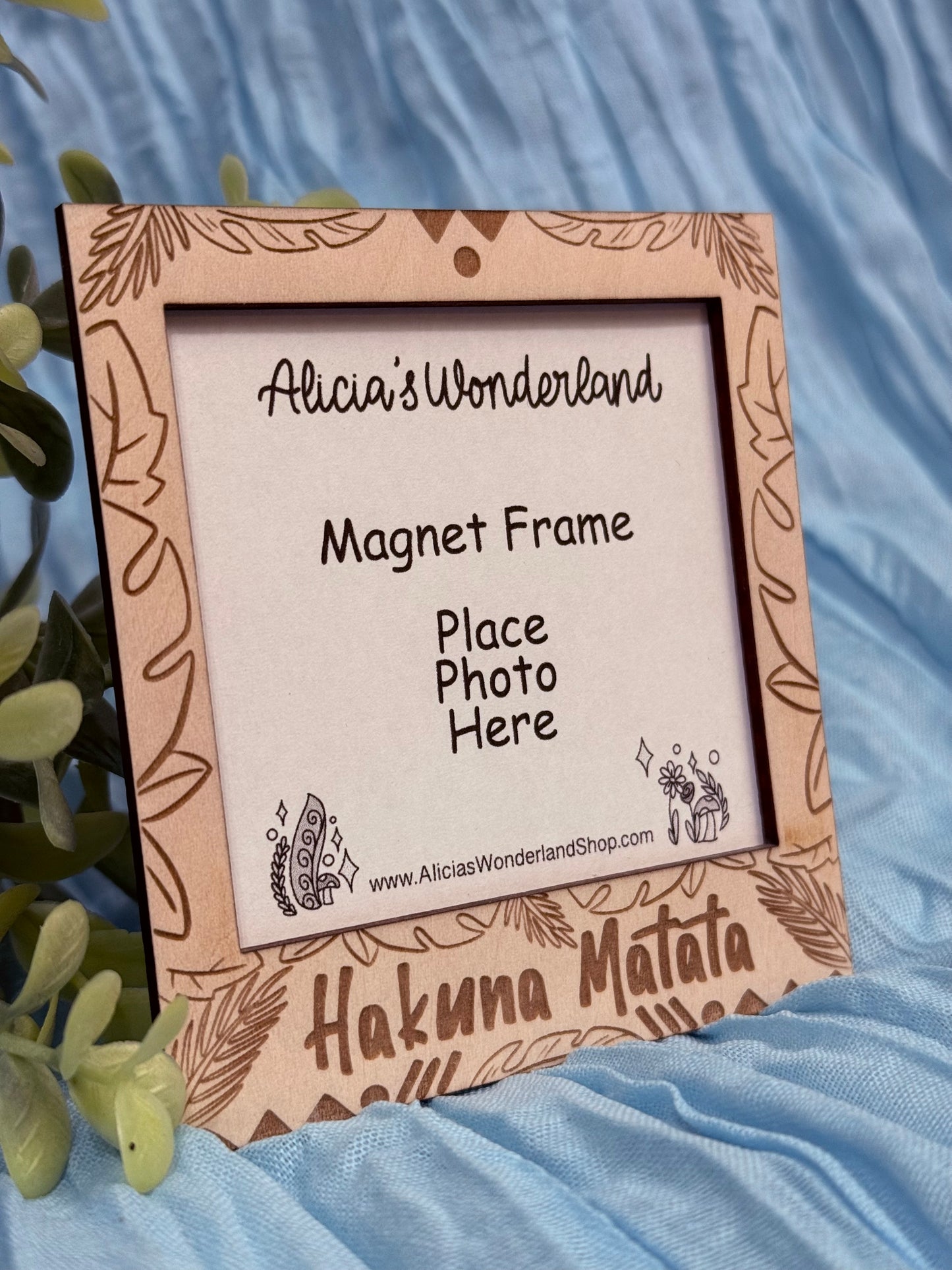 No Worries Magnet Wood Frame