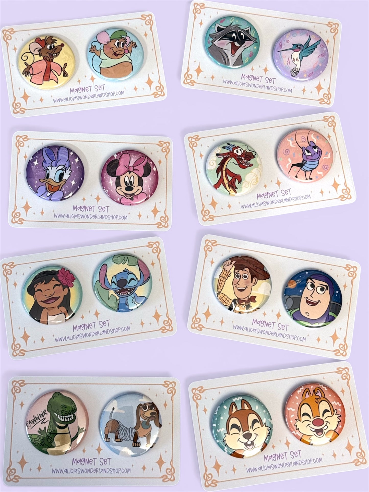 Button Set - Magnet or Pin