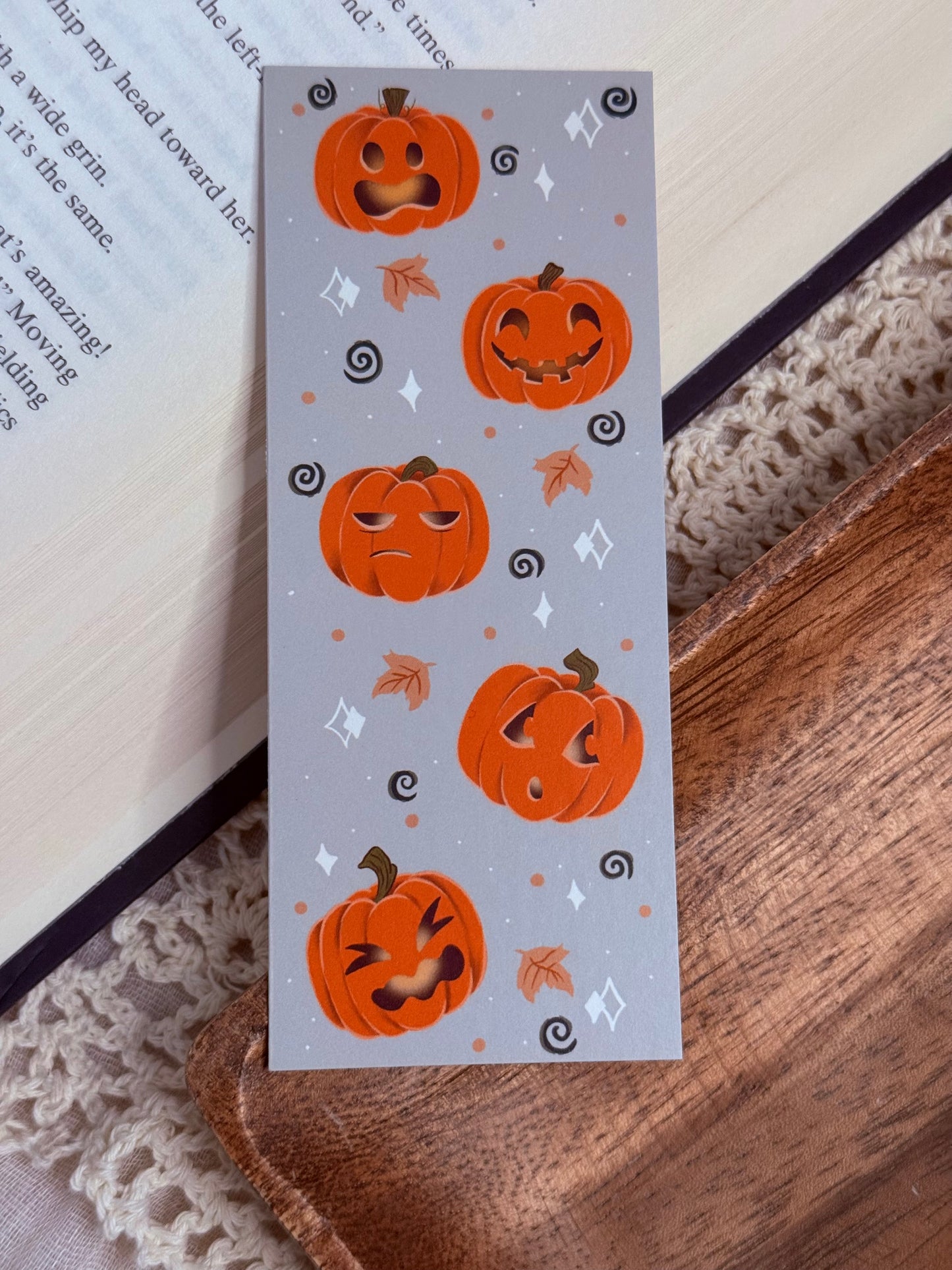 Pumpkin Expressions Bookmark