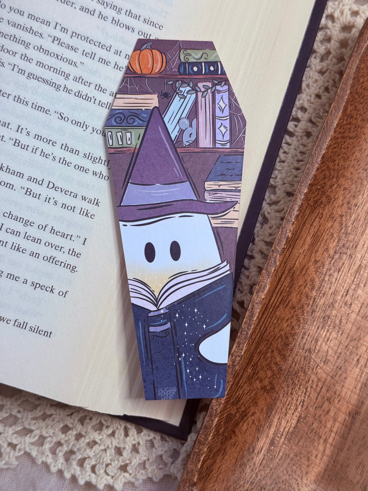 Witchy Ghost Reads Bookmark