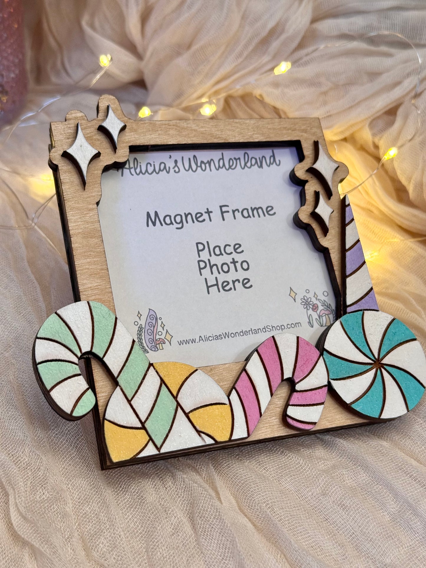 Candy Canes Magnet Frame
