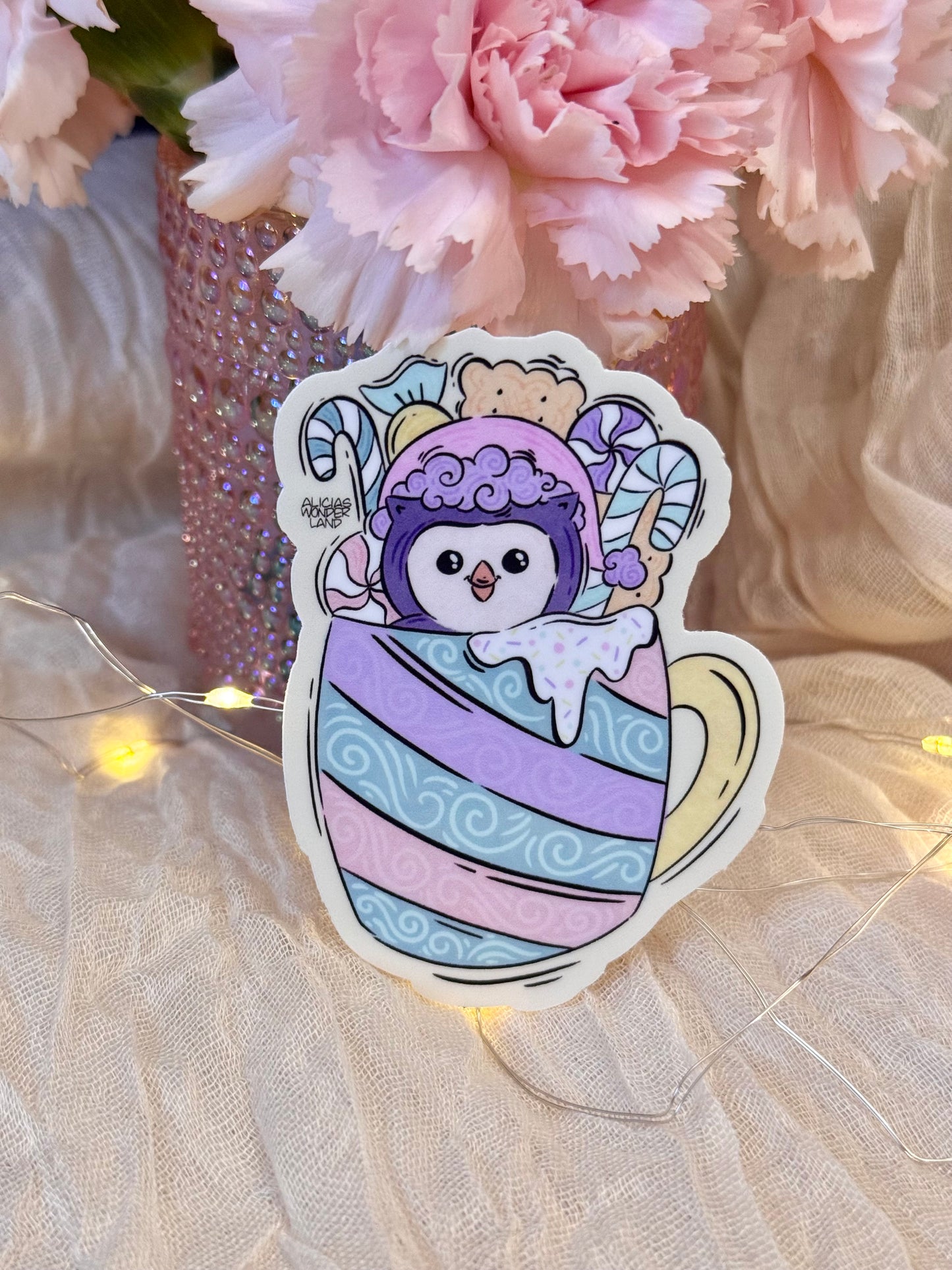 Sweet Owl Mug Sticker