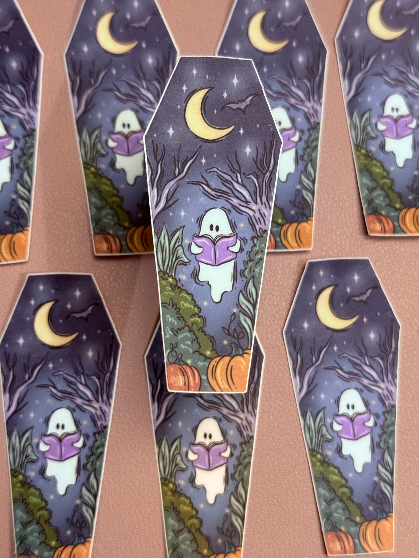 Midnight Reading Stroll Sticker