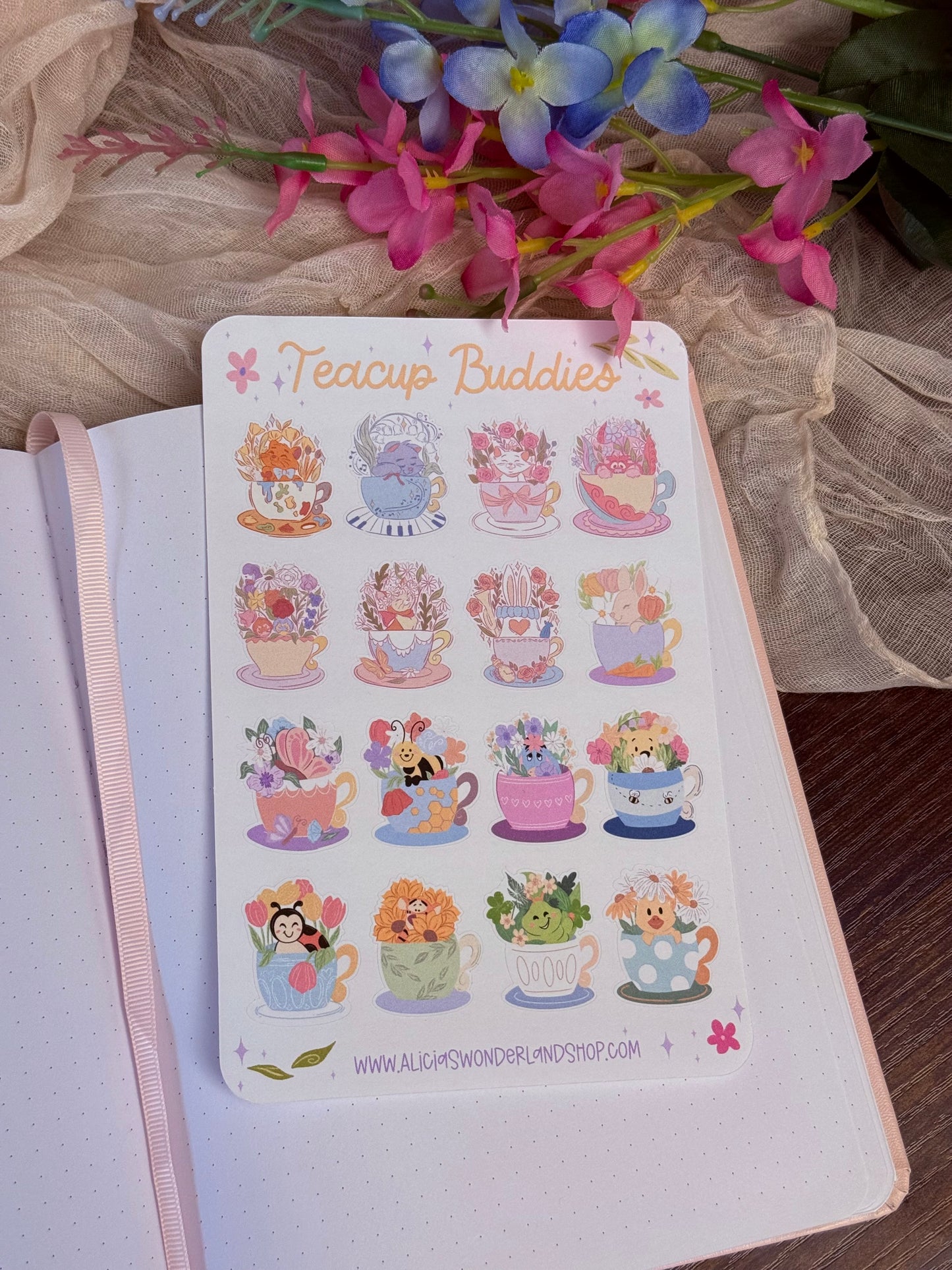 Teacup Buddies Sticker Sheet