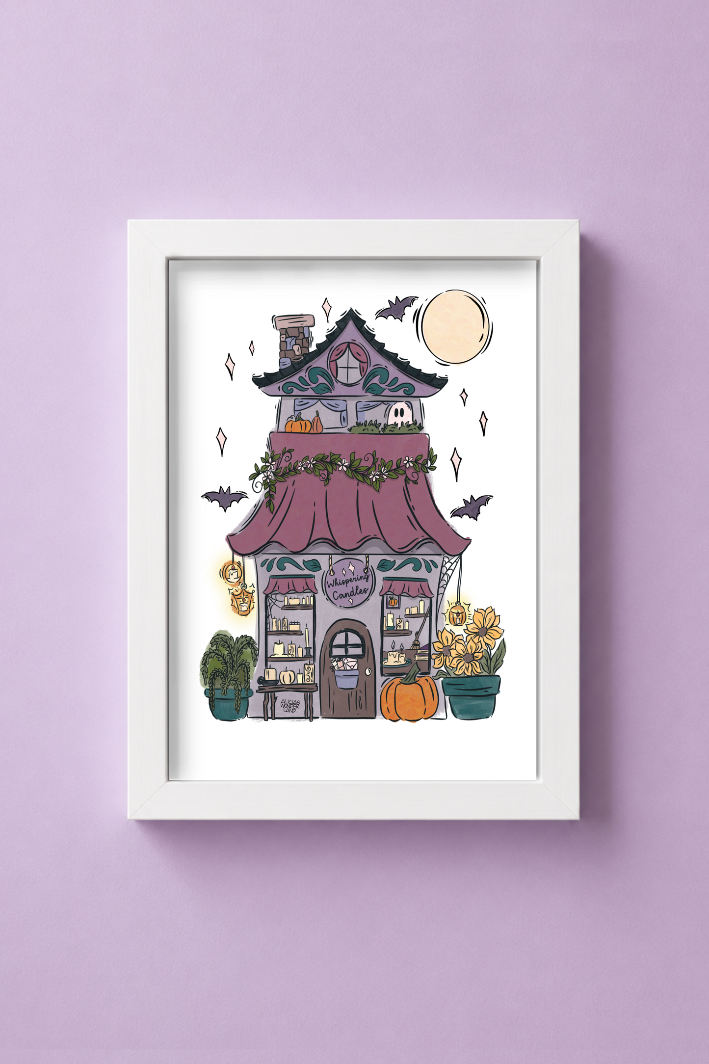 Whispering Candles Shop Print