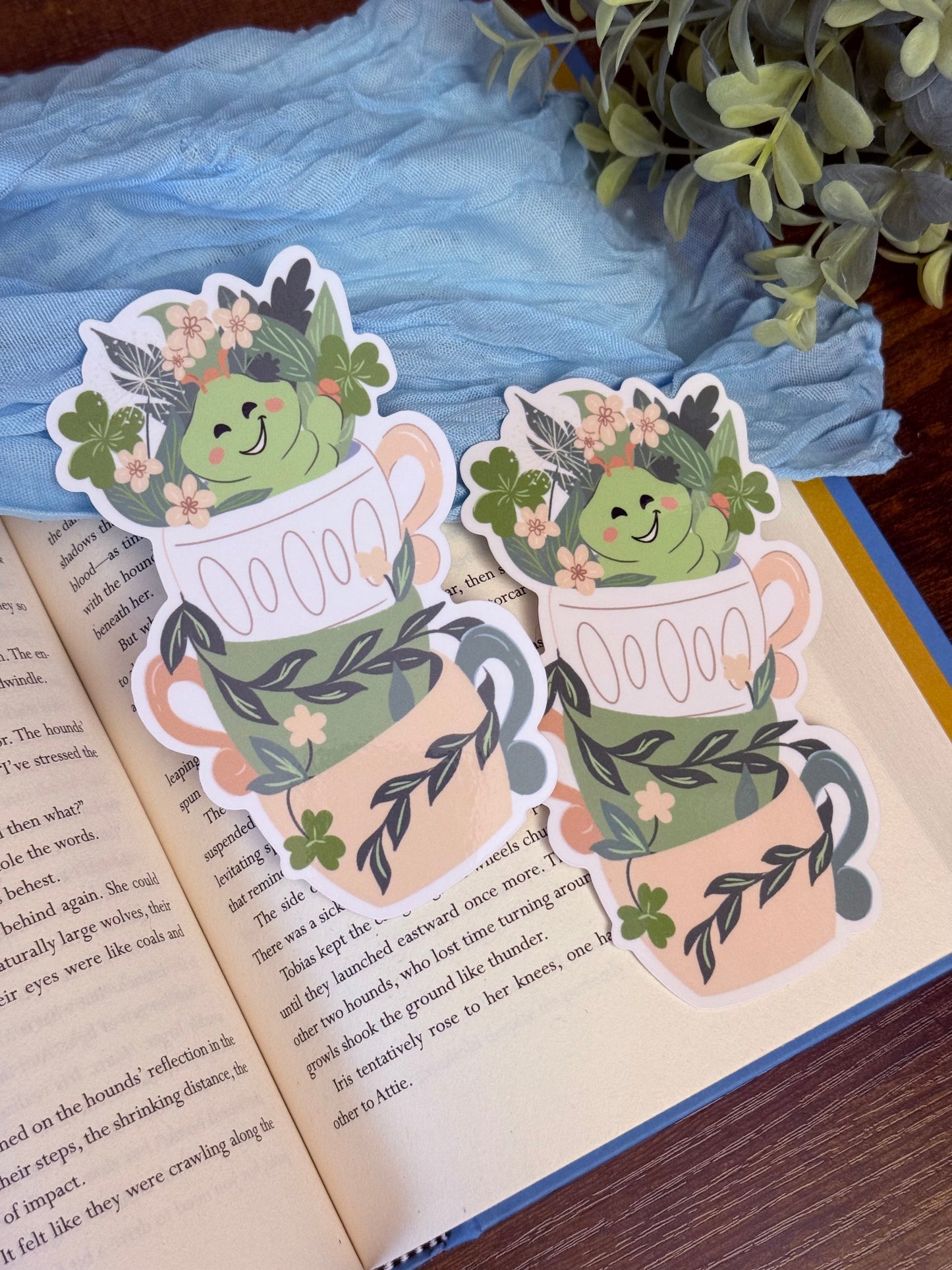 Caterpillar Teacup Bookmark | Teacup Buddies
