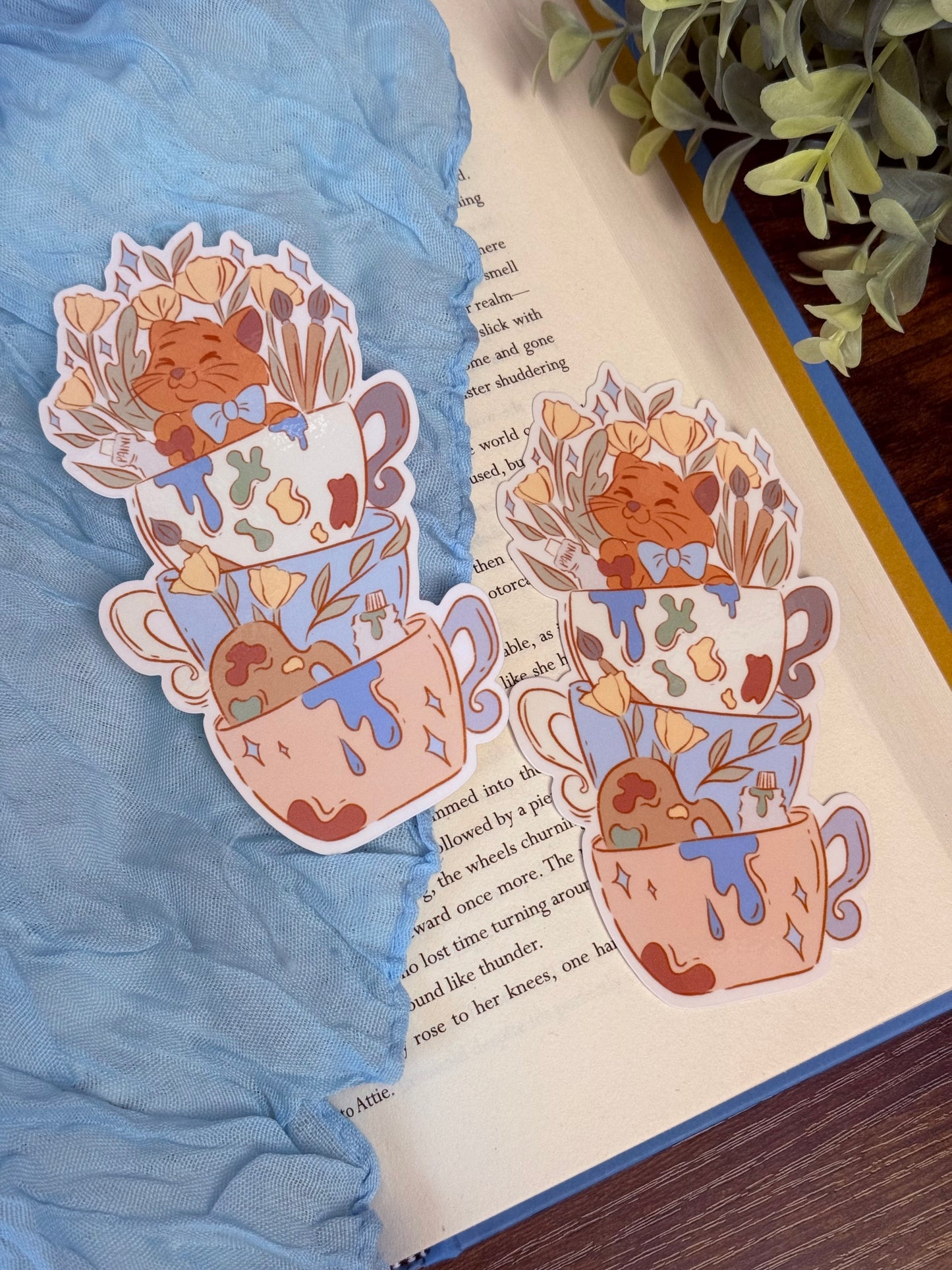 Tough Alley Cat Teacup Bookmark | Teacup Buddies