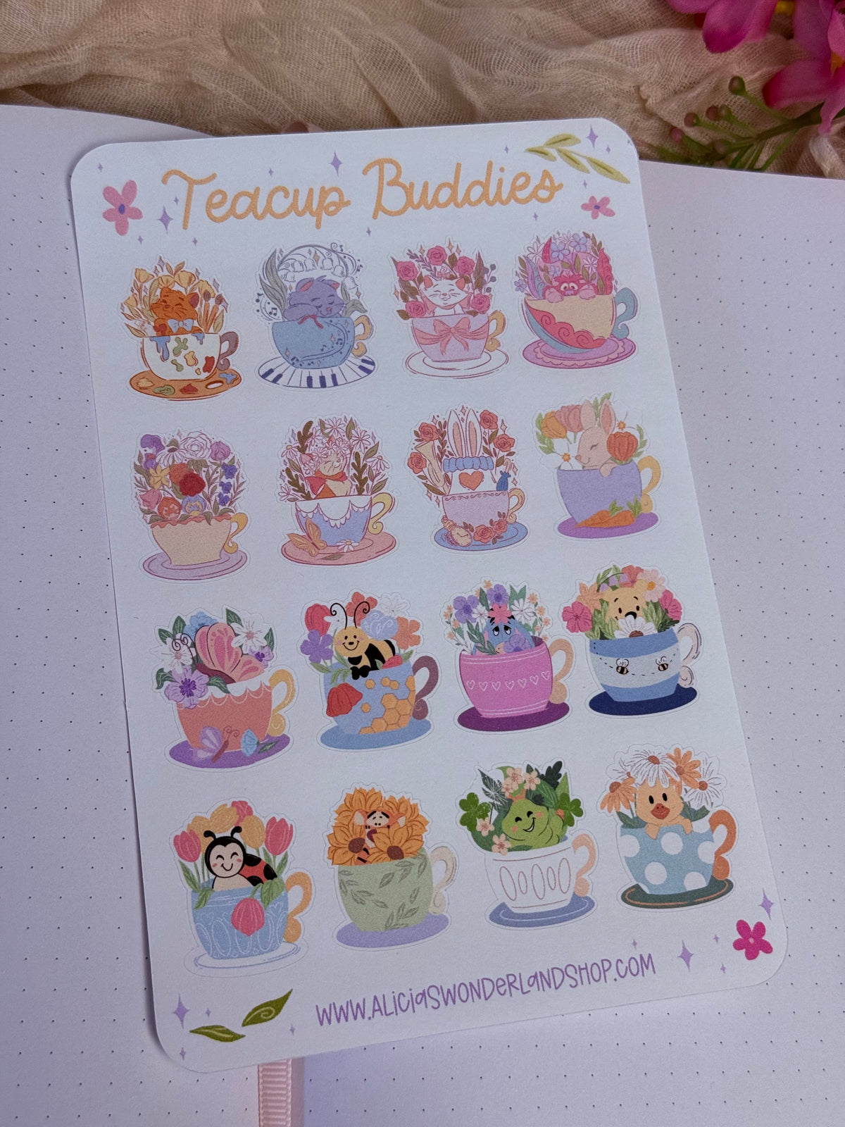 Teacup Buddies Sticker Sheet