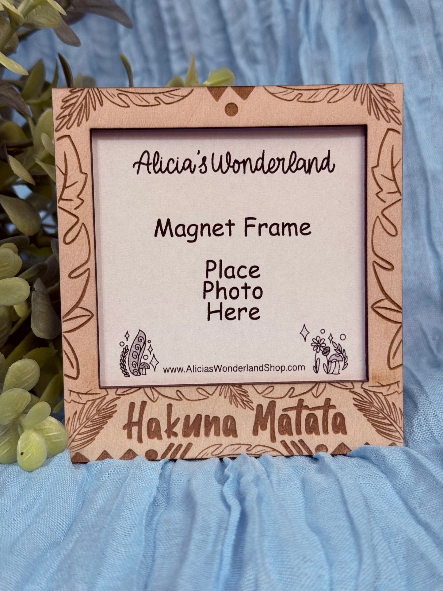 No Worries Magnet Wood Frame