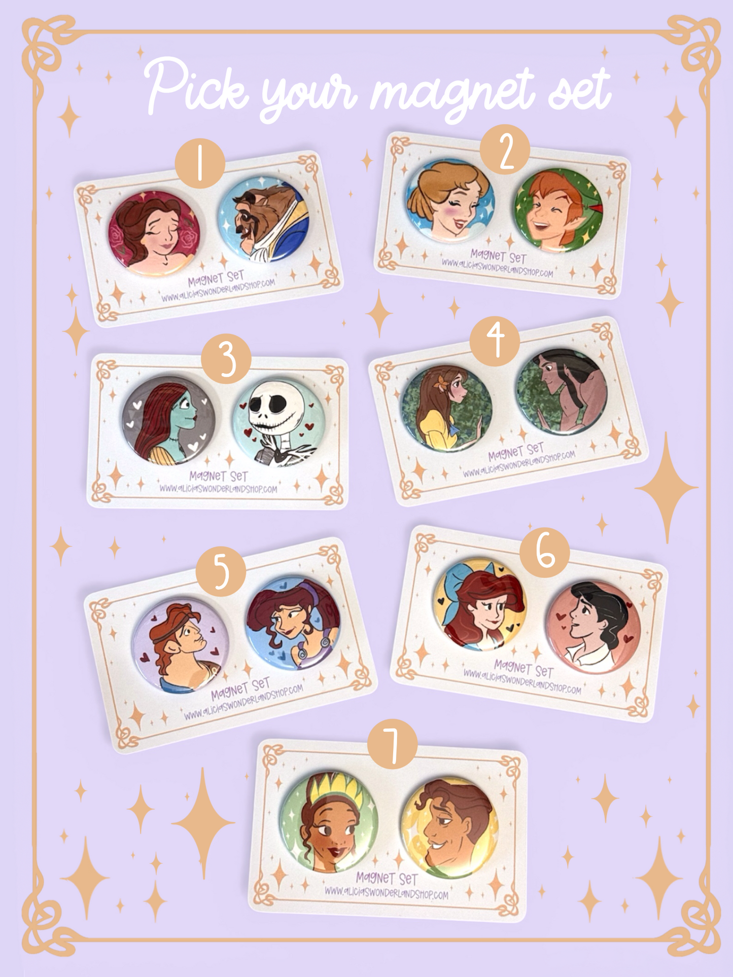 Button Set - Magnet or Pin