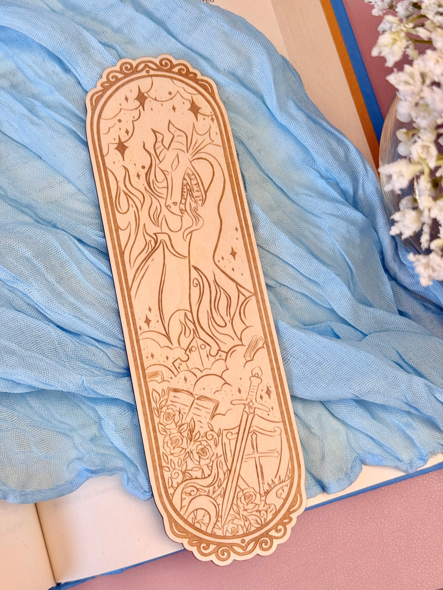 Once Upon a Time Wood Bookmark