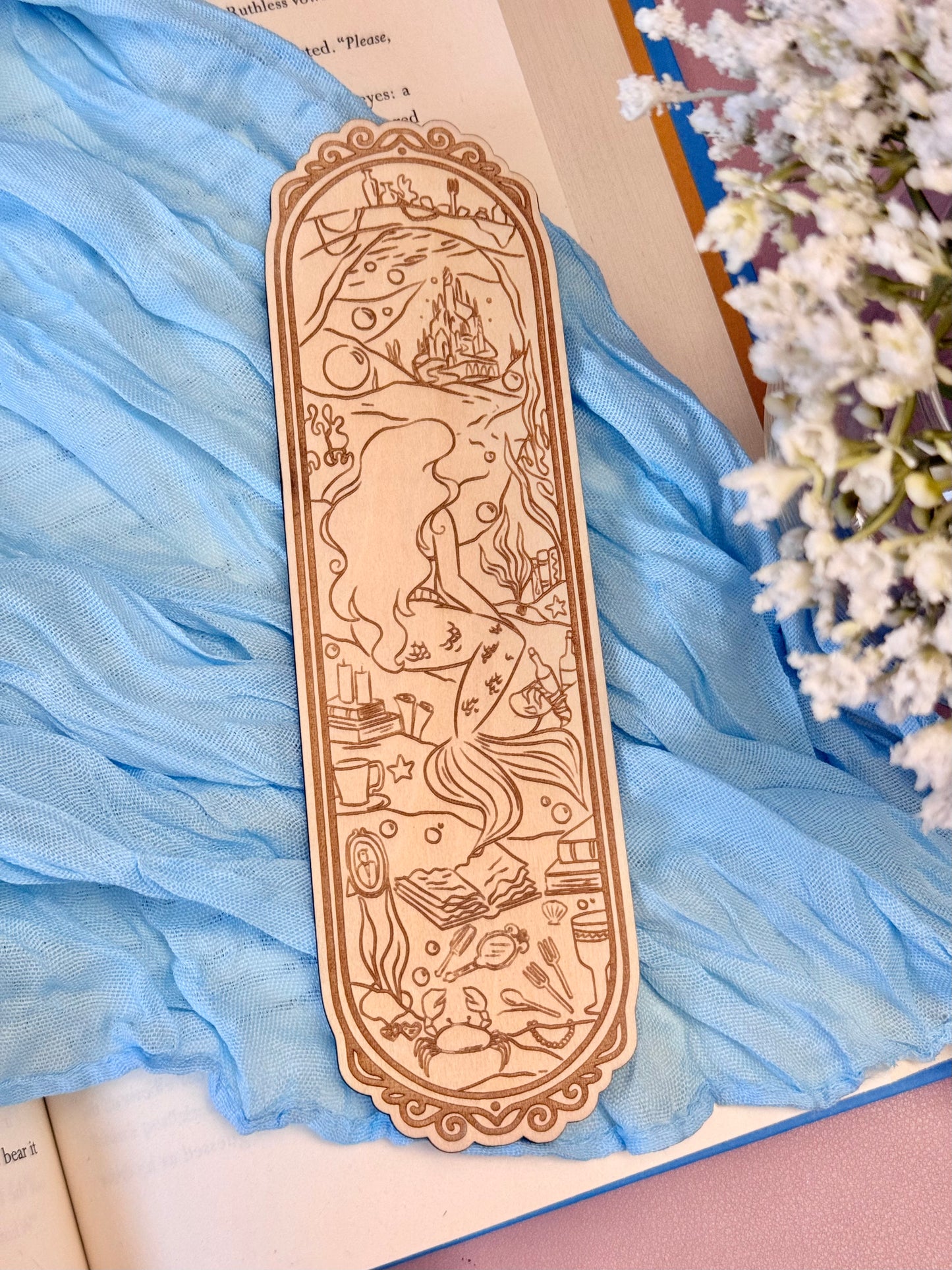 Once Upon a Time Wood Bookmark