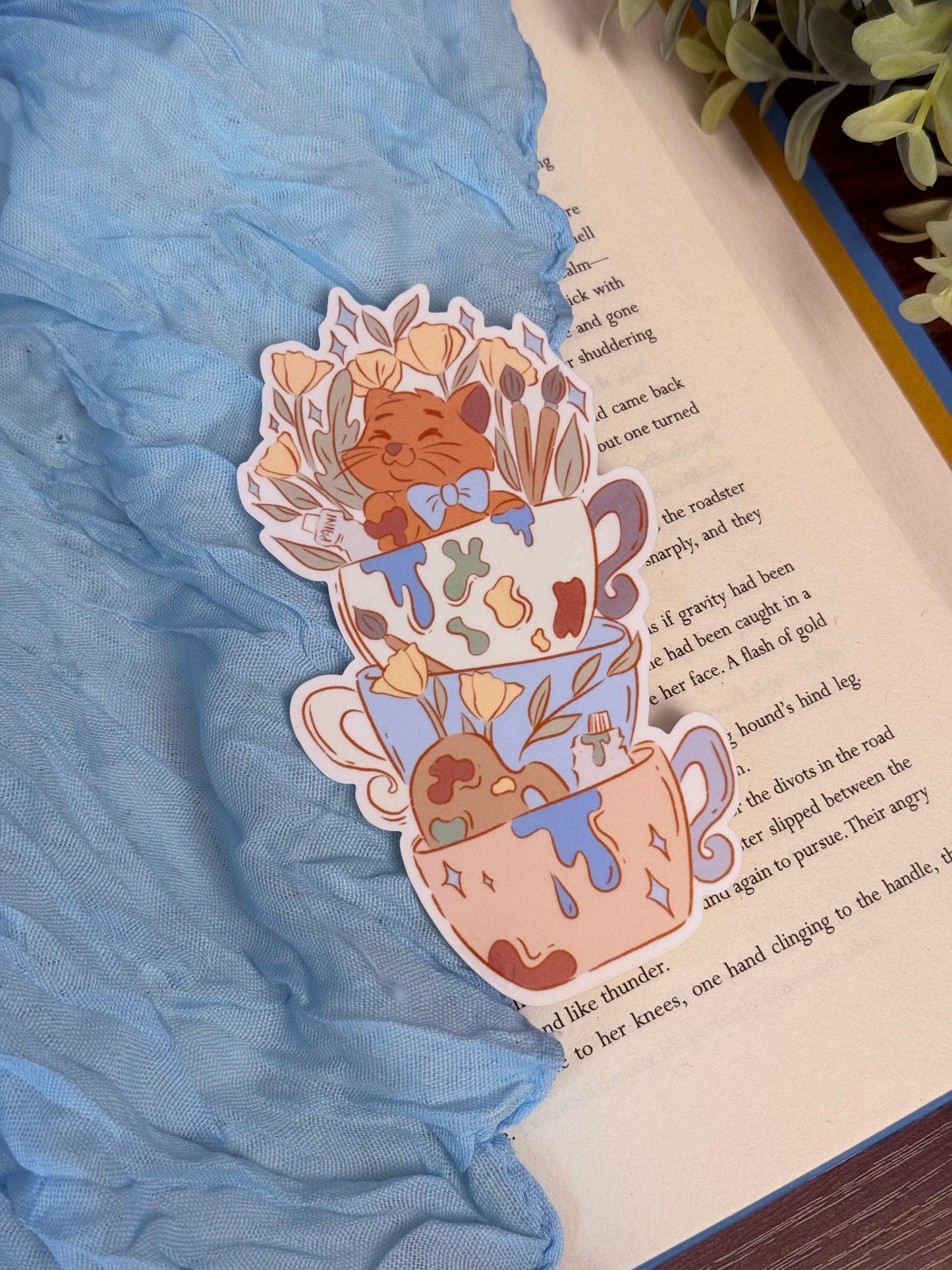 Tough Alley Cat Teacup Bookmark | Teacup Buddies