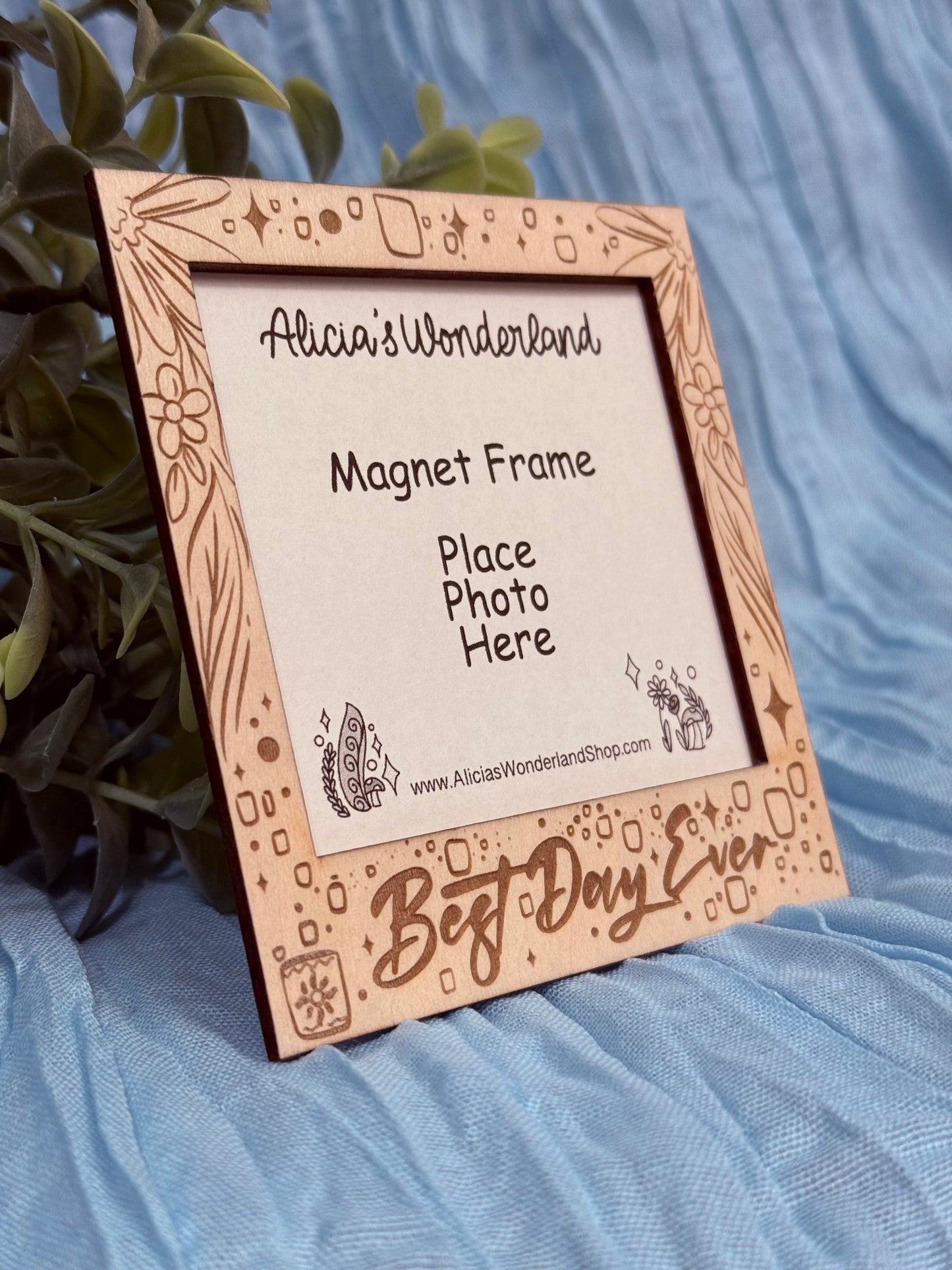 Best Day Magnet Wood Frame
