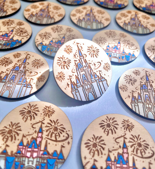 Castle Wood Pin or Magnet