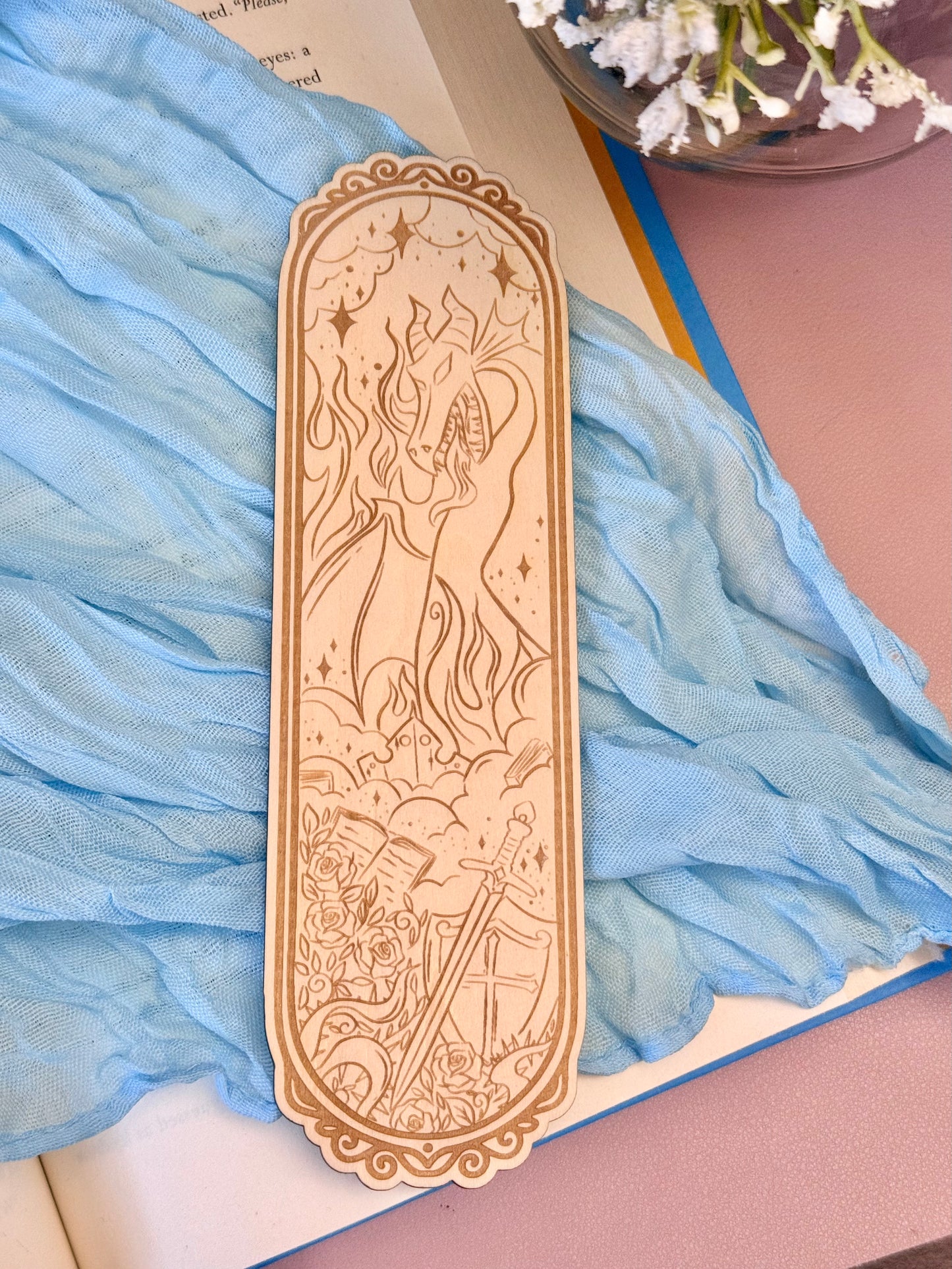 Once Upon a Time Wood Bookmark