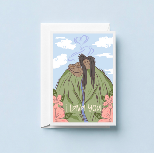 Lava Greeting Card
