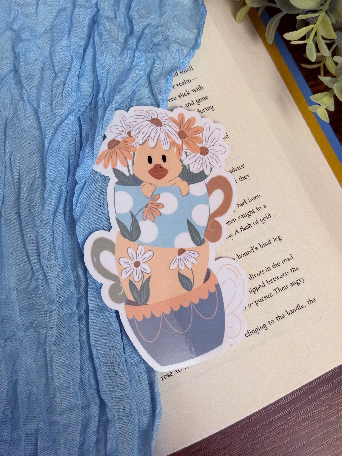 Duckling Teacup Bookmark | Teacup Buddies