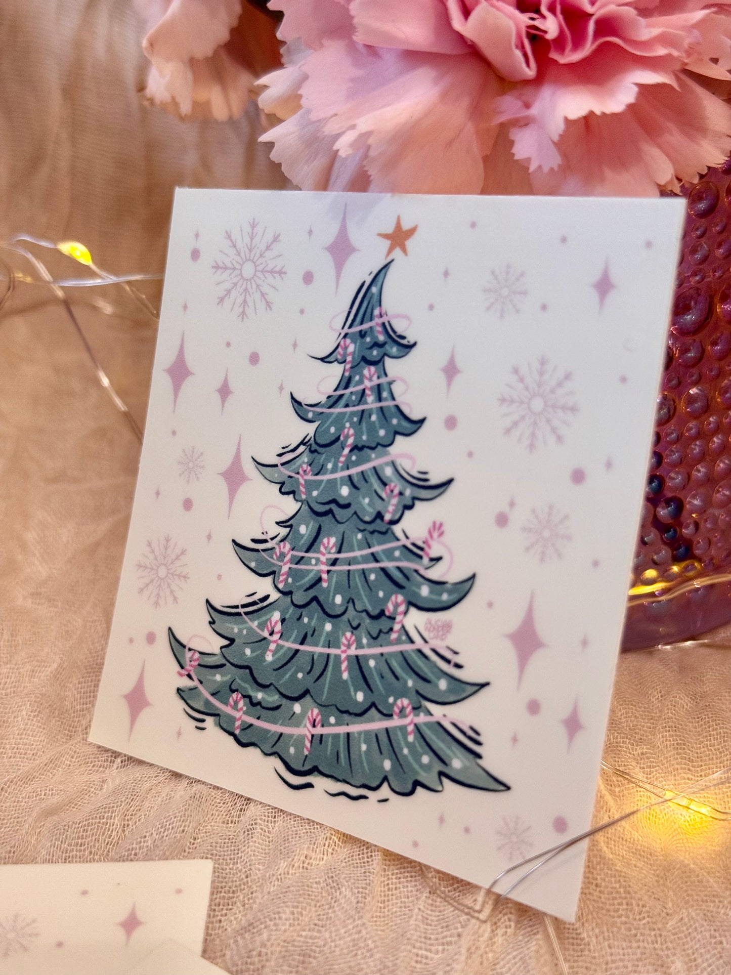 Whimsical Xmas Tree Sticker