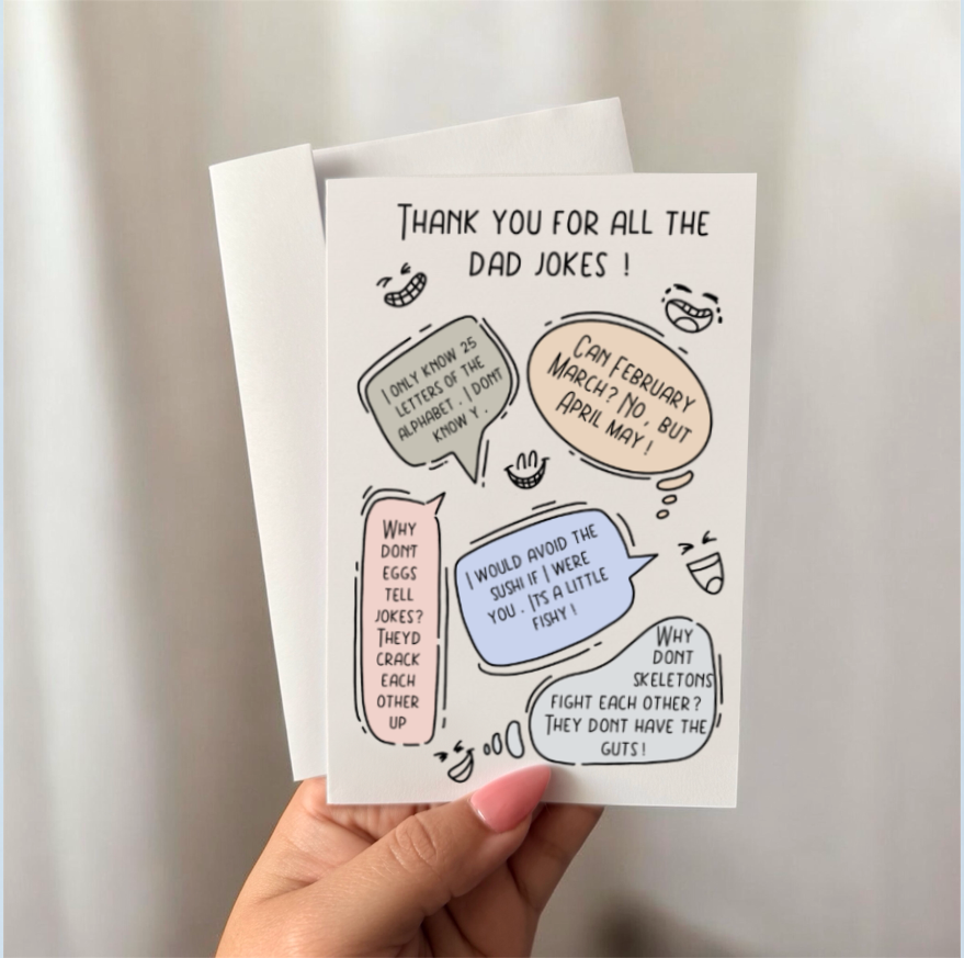 Dad Jokes Greeting Card