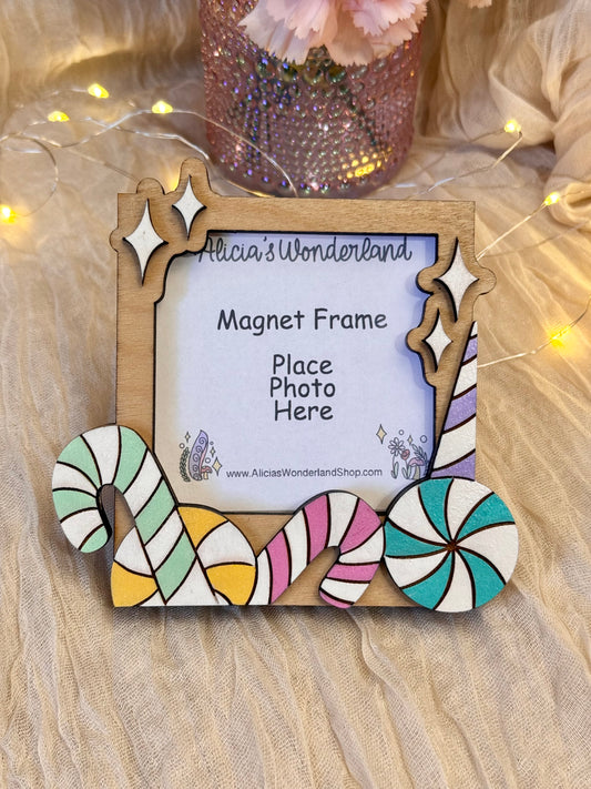 Candy Canes Magnet Frame