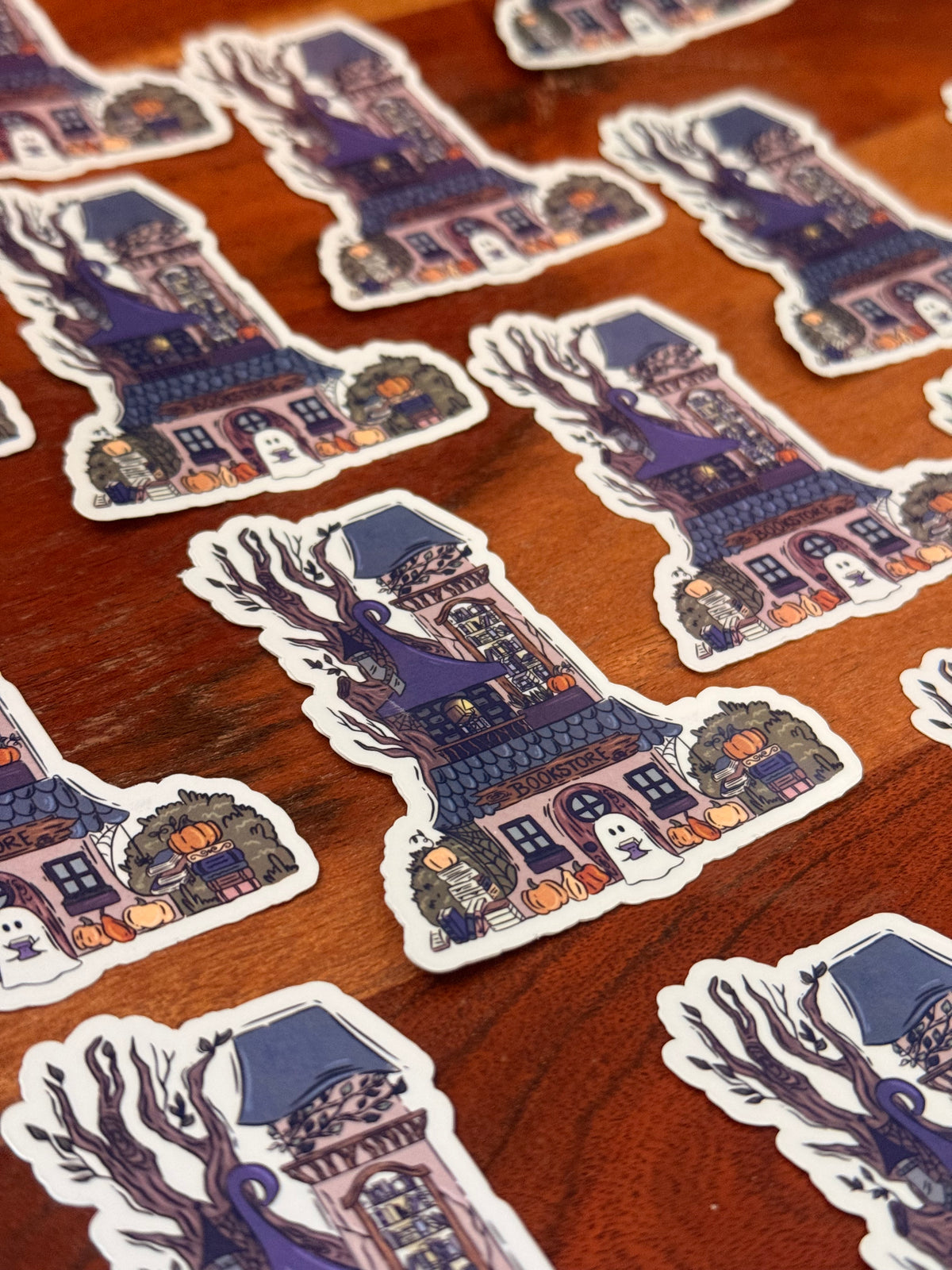 Spooky Bookstore Sticker