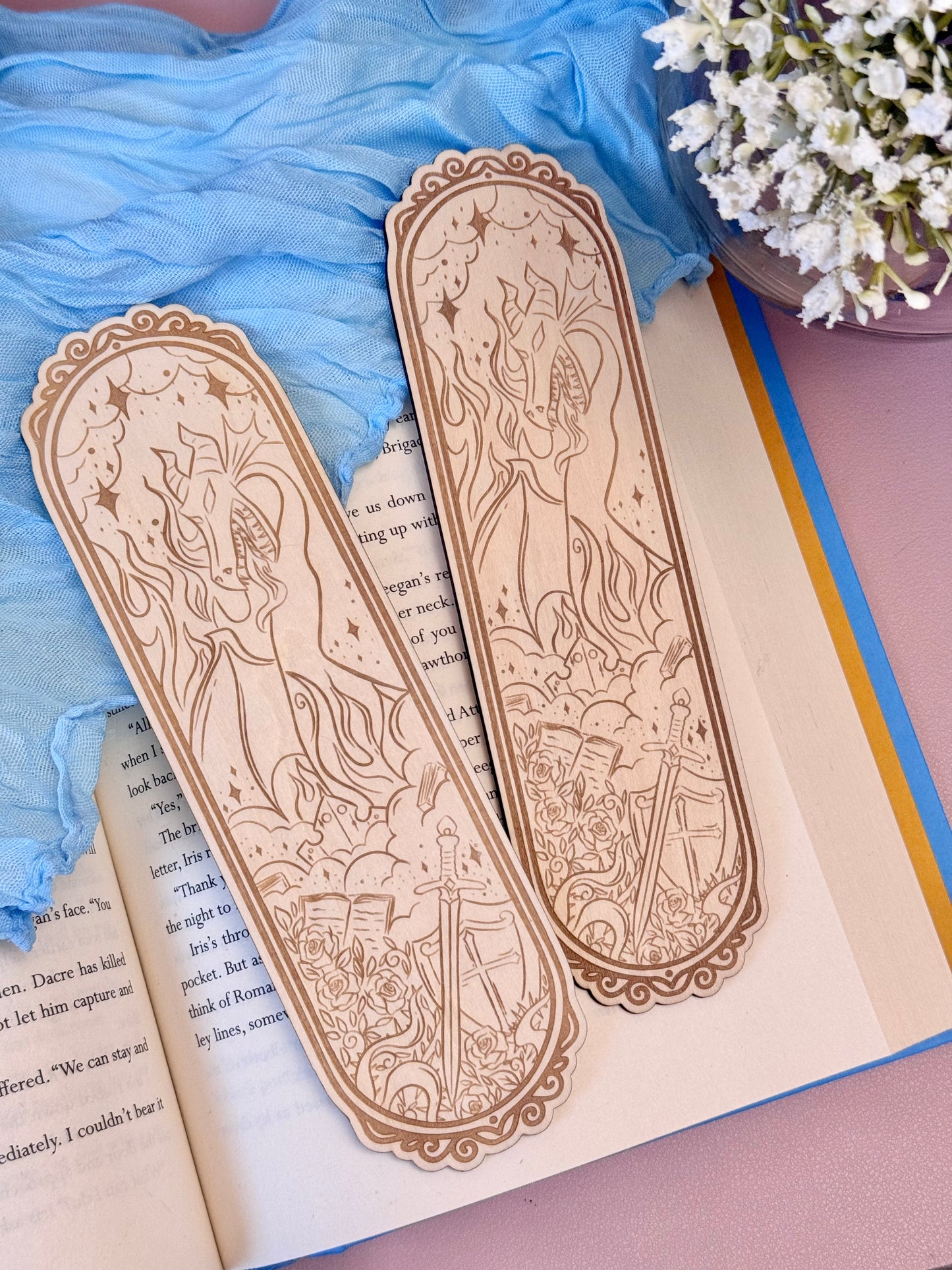 Once Upon a Time Wood Bookmark
