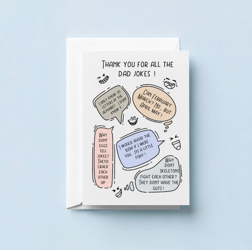 Dad Jokes Greeting Card