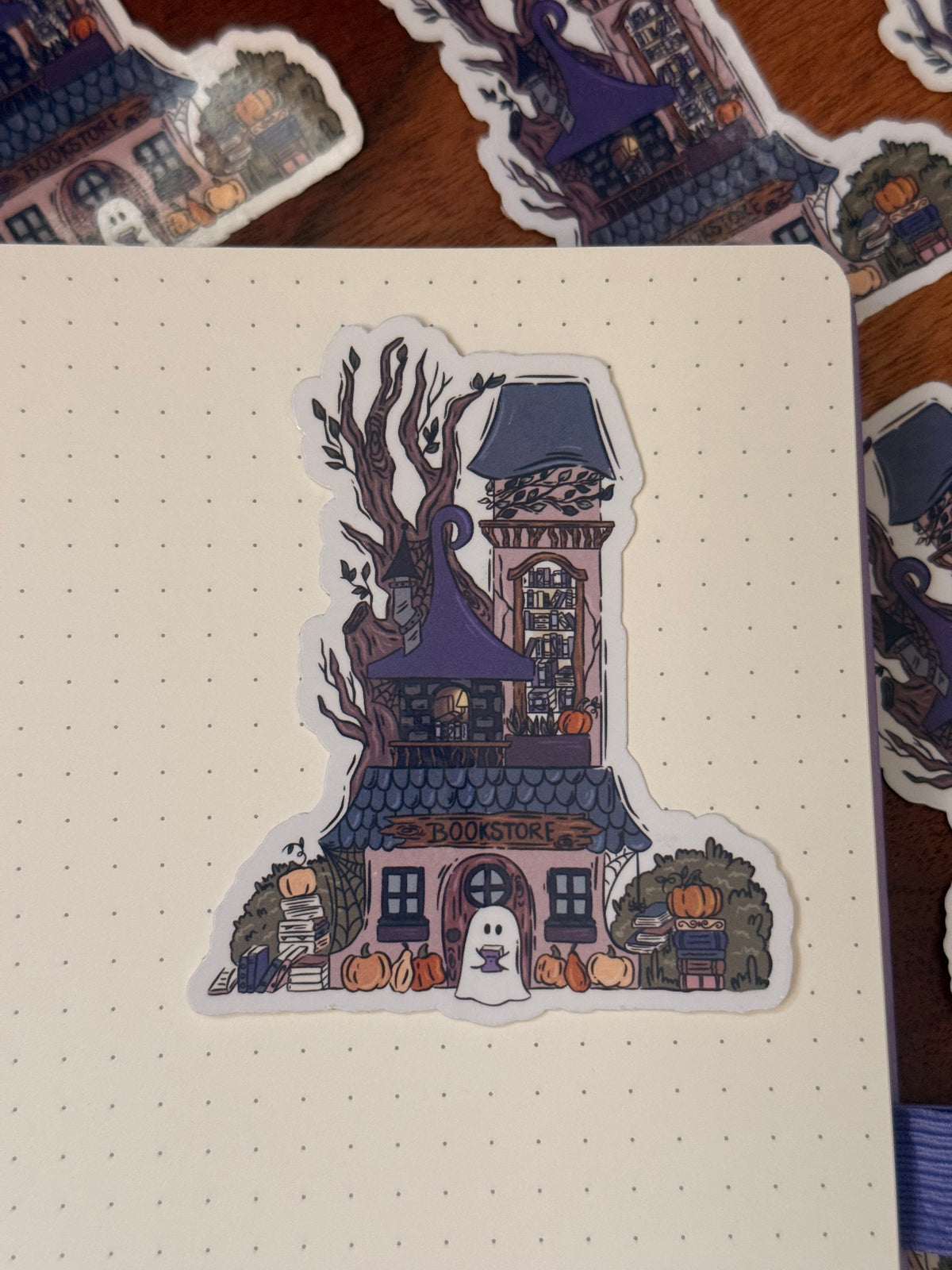 Spooky Bookstore Sticker