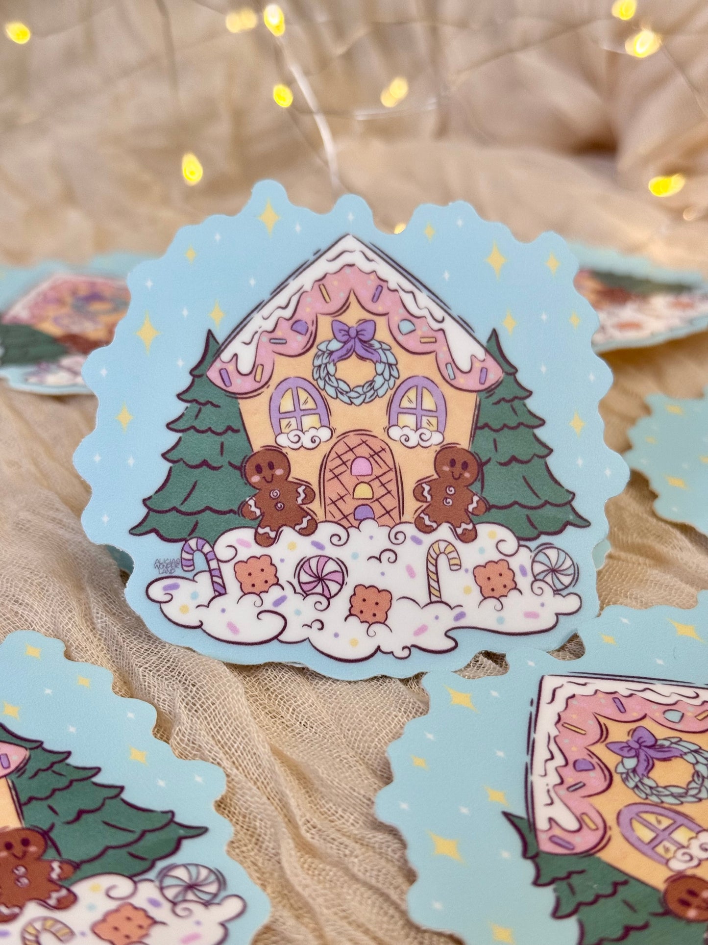 Gingerbread House Sticker