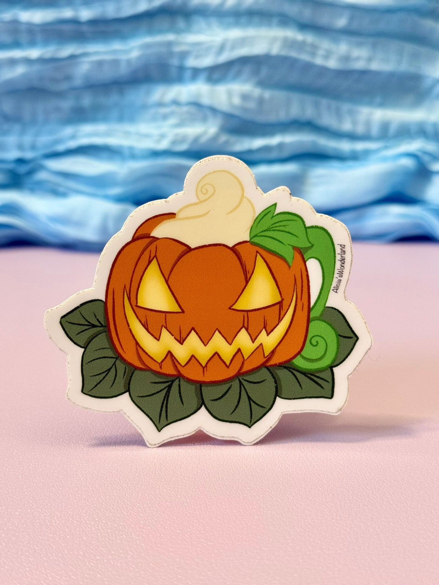 Pumpkin Mug Sticker